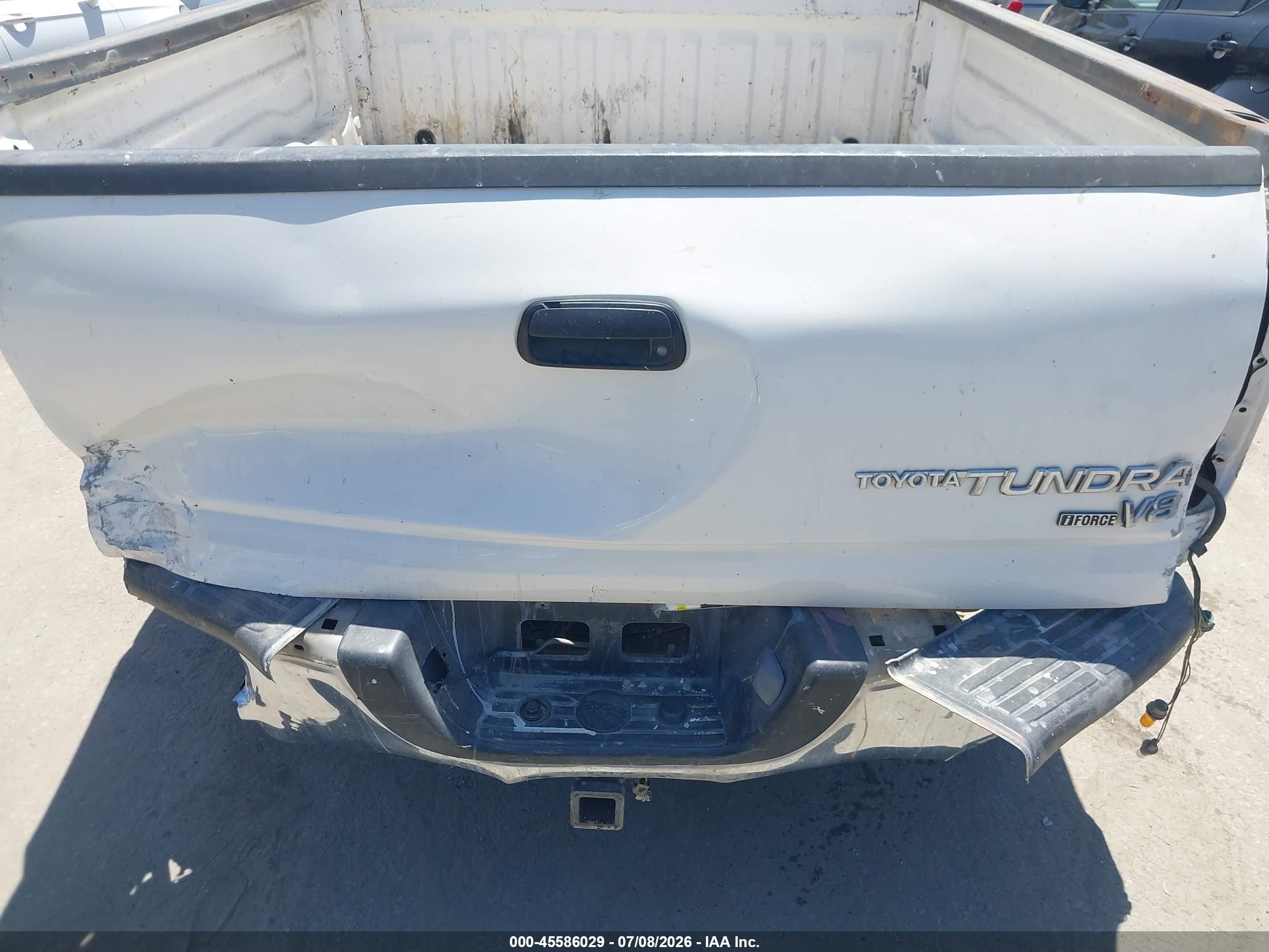 2006 Toyota Tundra Sr5 V8 White vin: 5TBET34136S528504