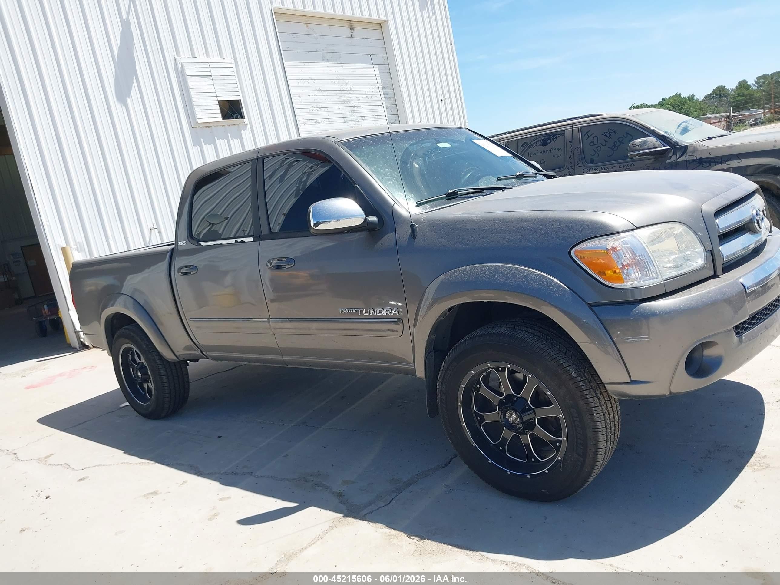 2006 Toyota Tundra Sr5 V8 Gray vin: 5TBET34136S528518