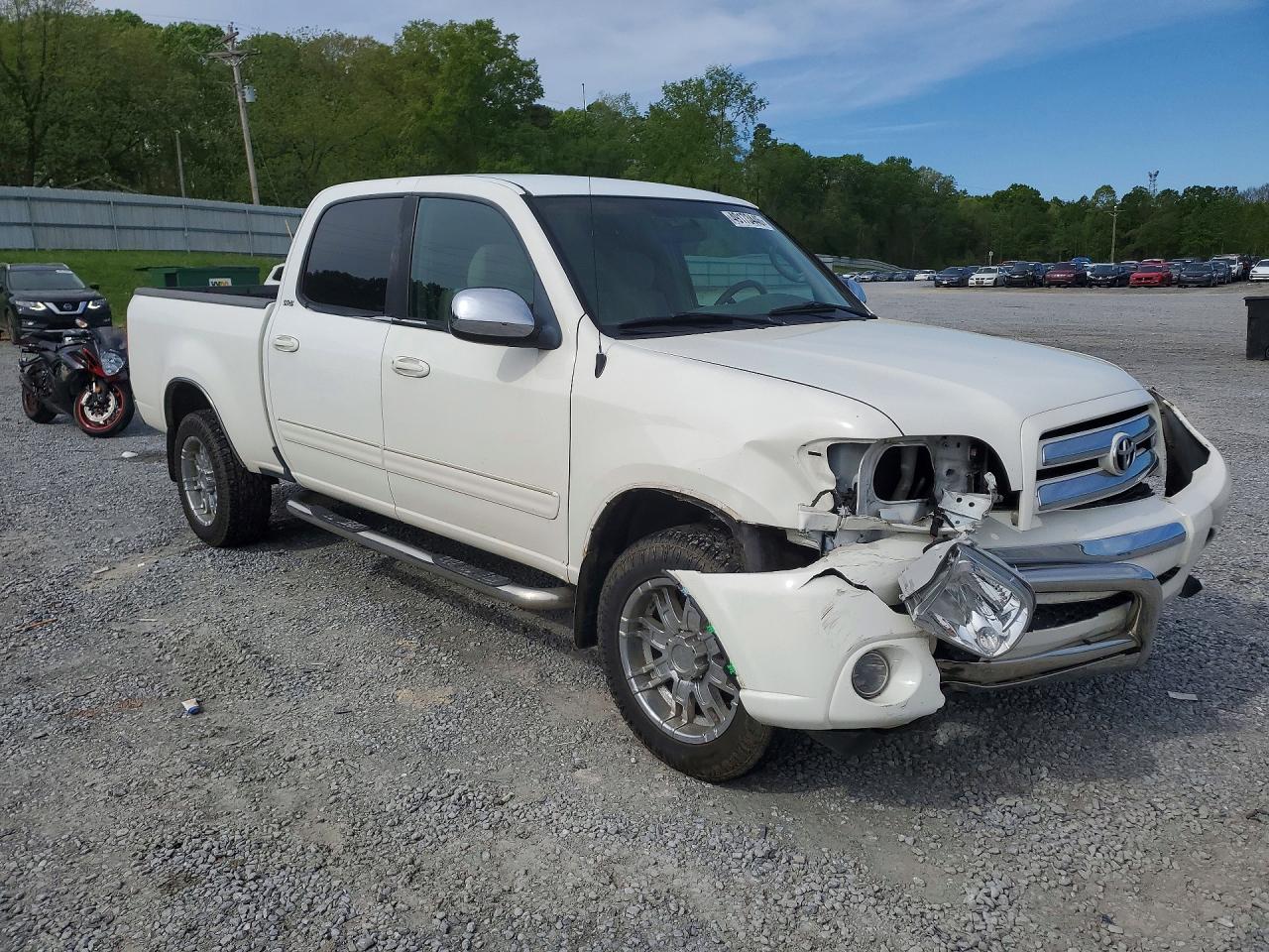 2006 Toyota Tundra Sr5 White vin: 5TBET34136S537736