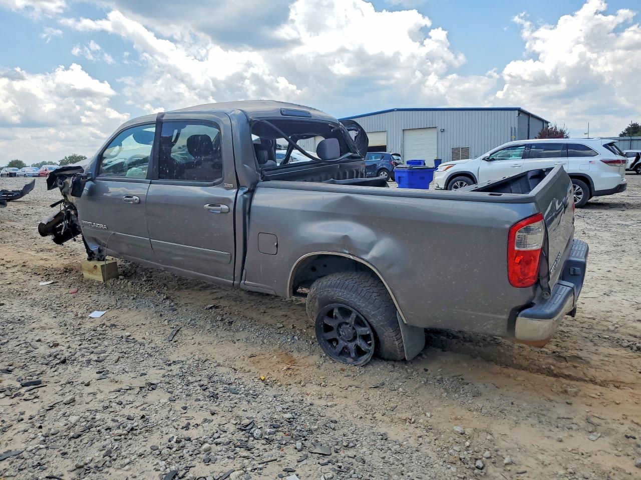 2006 Toyota Tundra Double Cab Sr5 Gray vin: 5TBET34136S547330