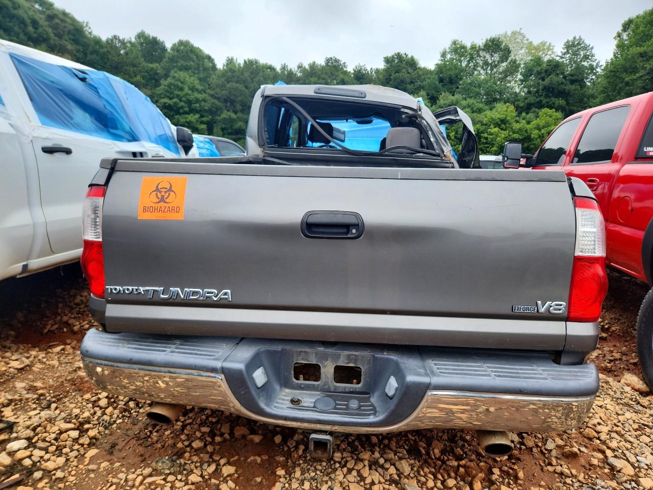 2006 Toyota Tundra Double Cab Sr5 Gray vin: 5TBET34136S547330