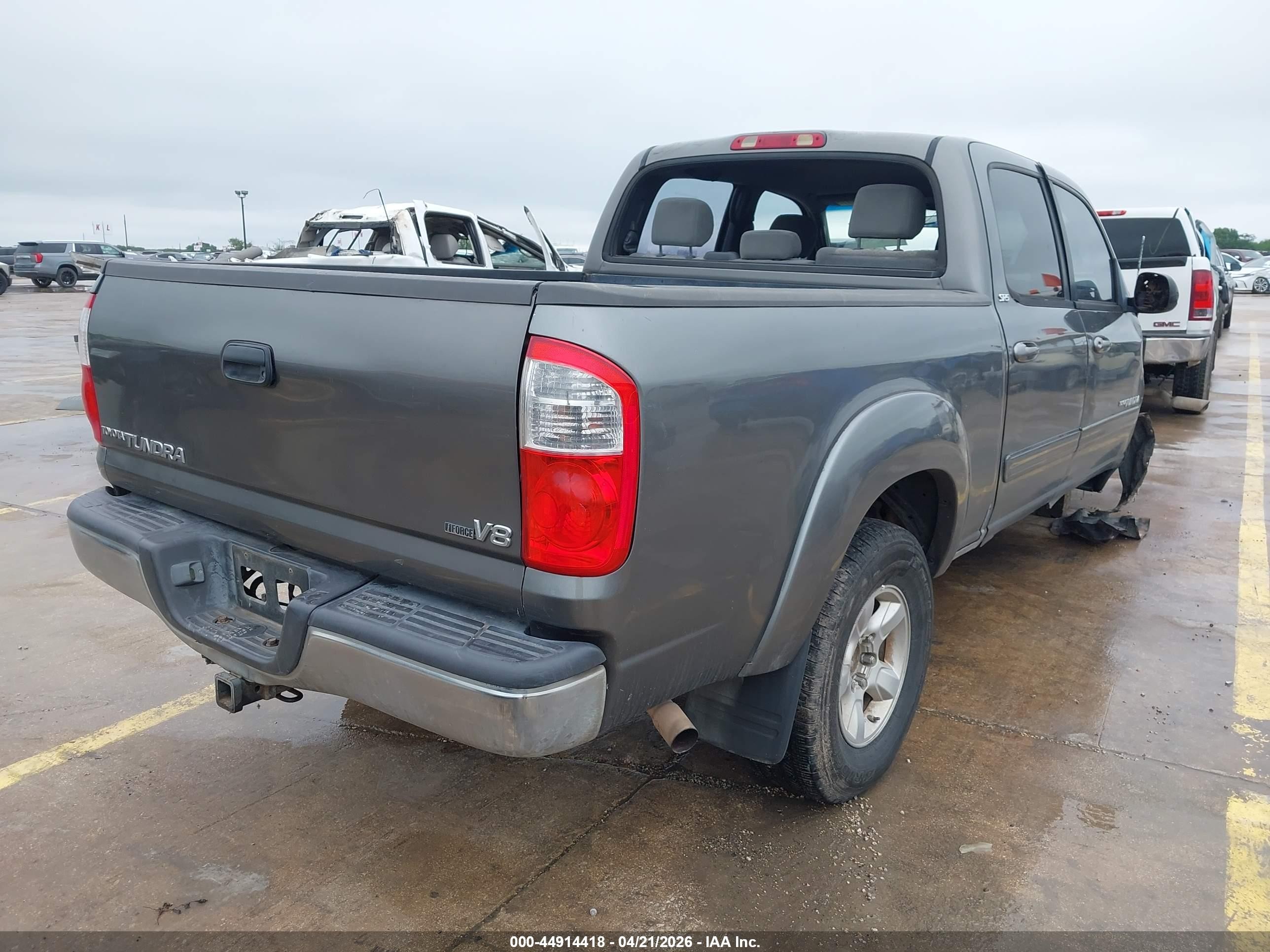 2006 Toyota Tundra Sr5 V8 Gray vin: 5TBET34136S552155