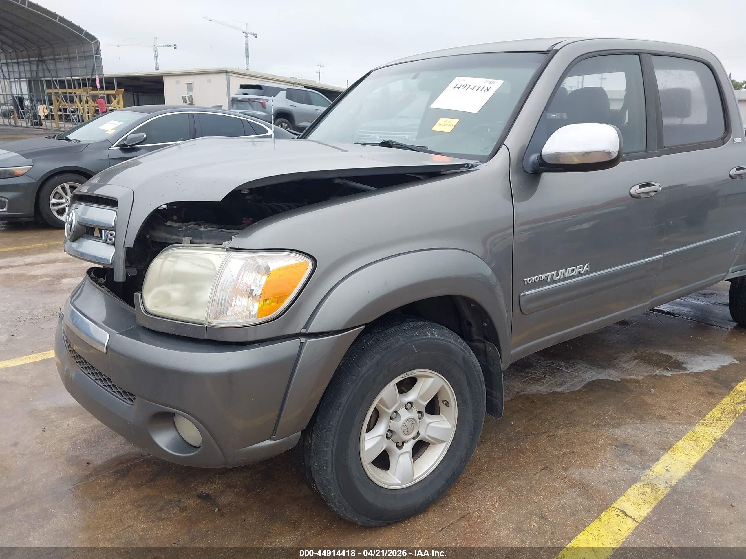 2006 Toyota Tundra Sr5 V8 Gray vin: 5TBET34136S552155