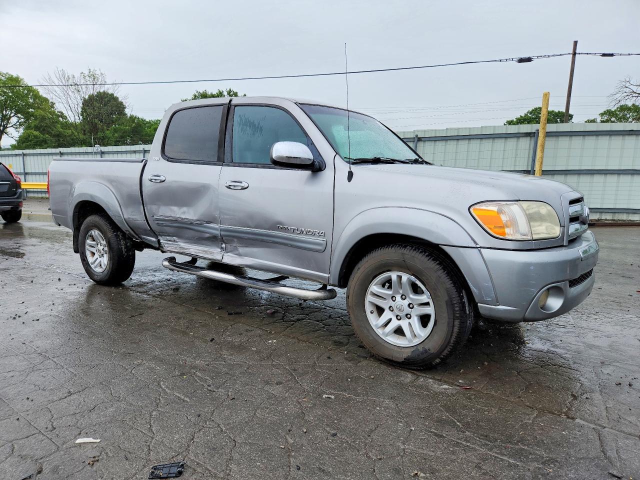 2006 Toyota Tundra Double Cab Sr5 Silver vin: 5TBET34136S552897