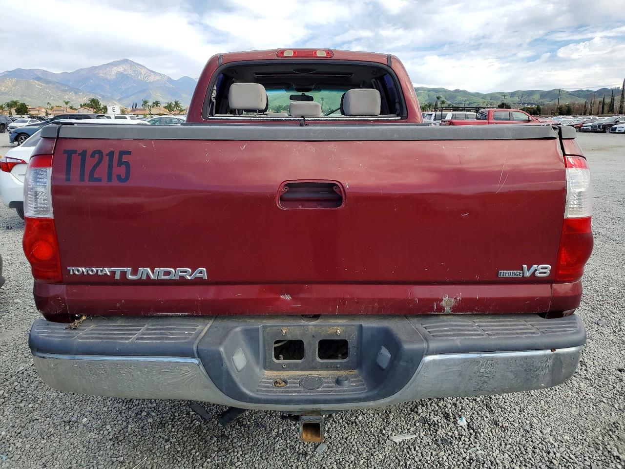 2005 Toyota Tundra Double Cab Sr5 Burgundy vin: 5TBET34145S480896