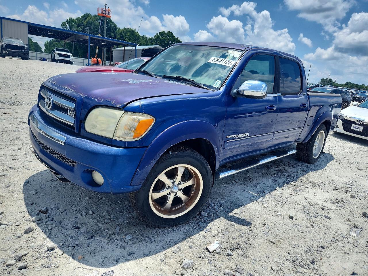 2006 Toyota Tundra Double Cab Sr5 Blue vin: 5TBET34146S555954