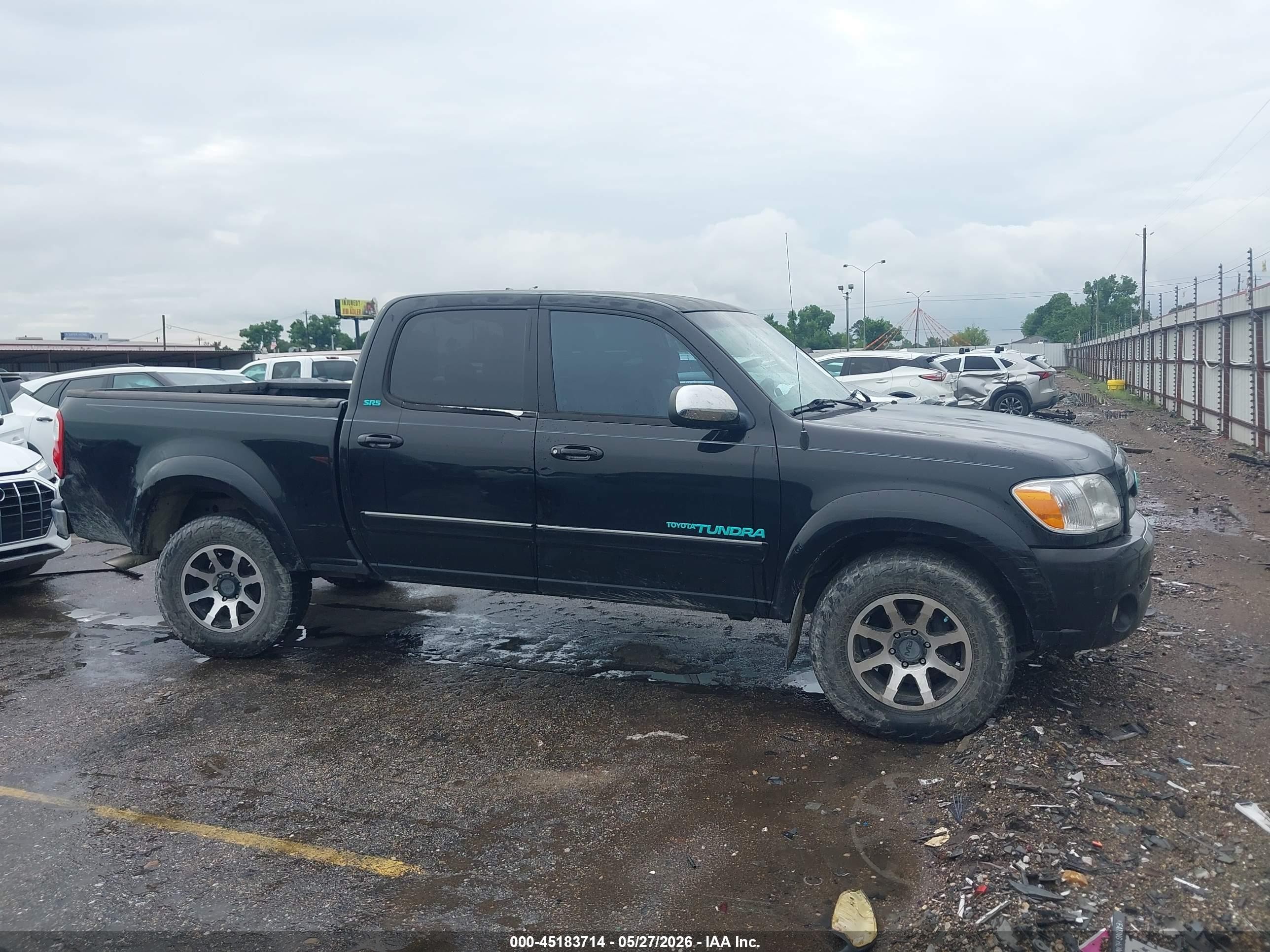 2006 Toyota Tundra Sr5 V8 Black vin: 5TBET34156S505645