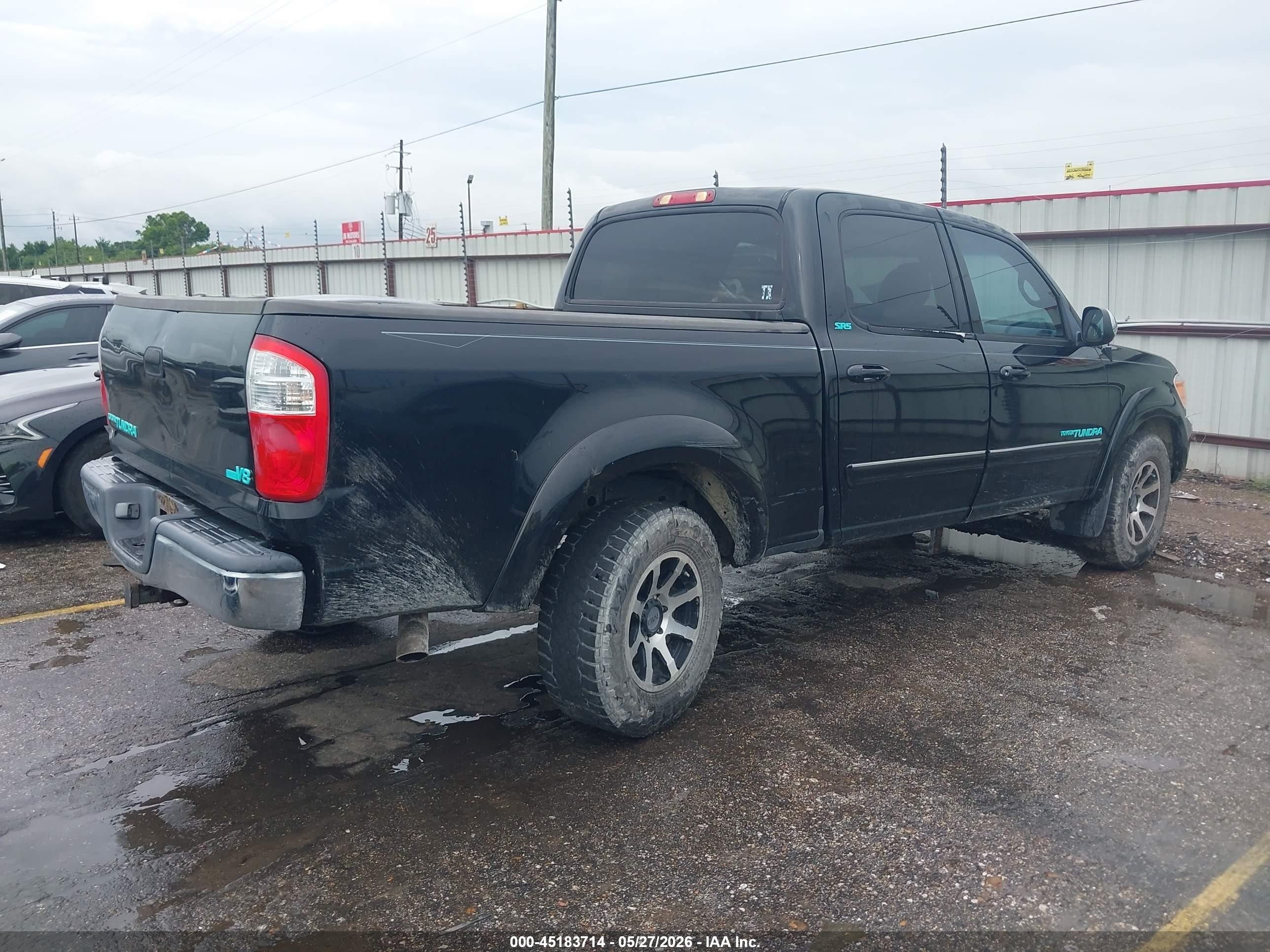 2006 Toyota Tundra Sr5 V8 Black vin: 5TBET34156S505645