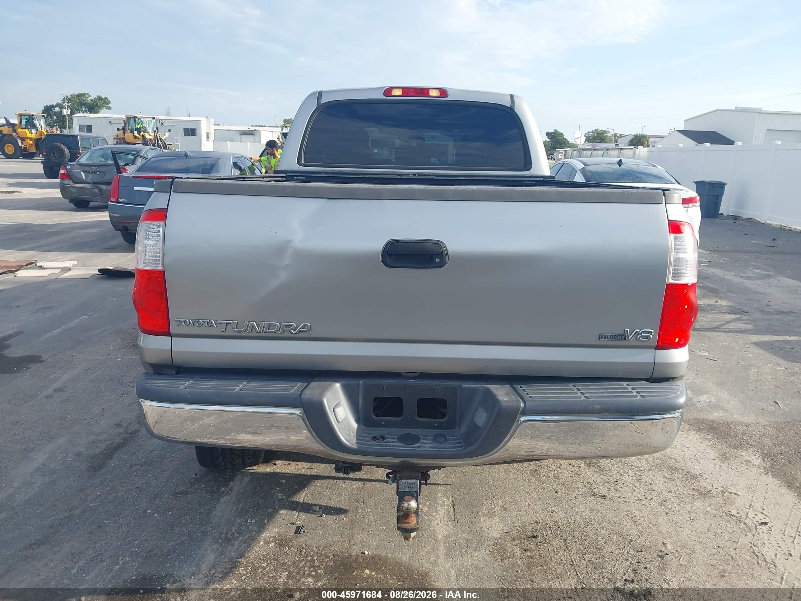 2006 Toyota Tundra Sr5 V8 Серебряный vin: 5TBET34156S537740