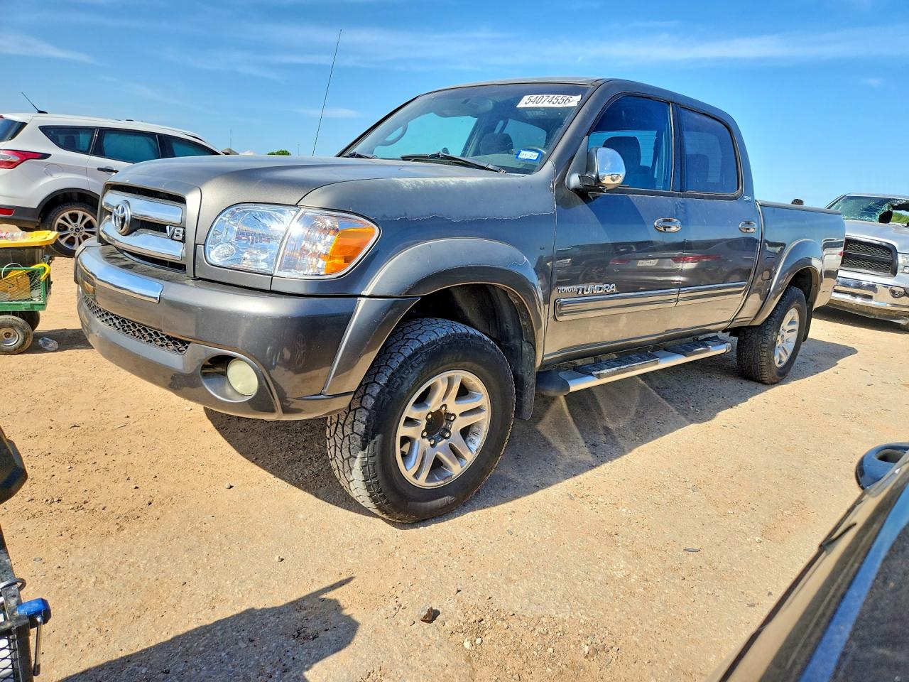 2005 Toyota Tundra Double Cab Sr5 Silver vin: 5TBET34165S484836