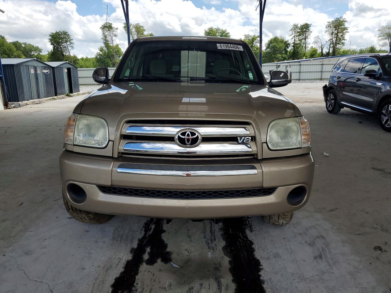 2005 Toyota Tundra Double Cab Sr5 Tan vin: 5TBET34165S486053