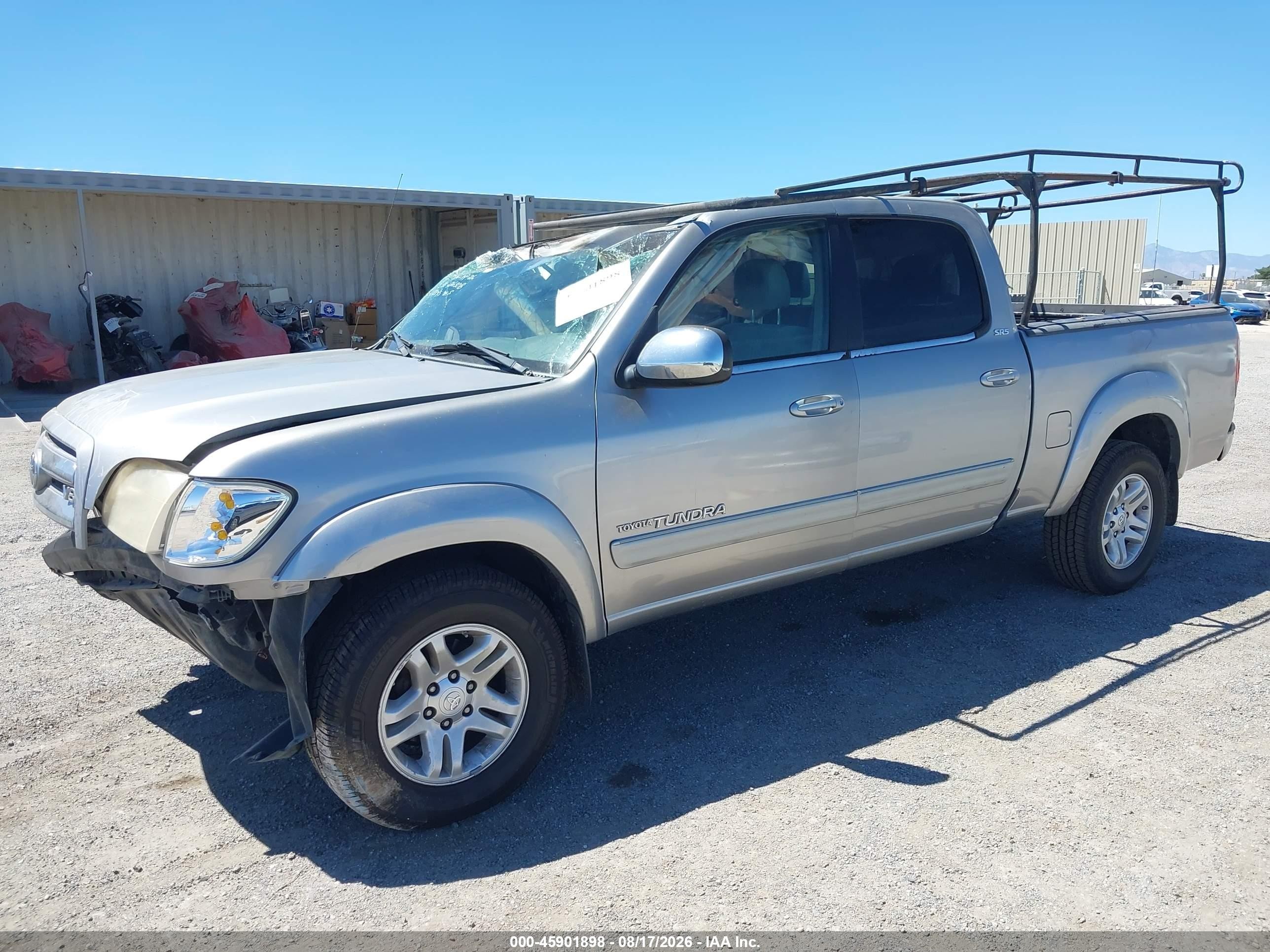 2006 Toyota Tundra Sr5 V8 Silver vin: 5TBET34166S506576