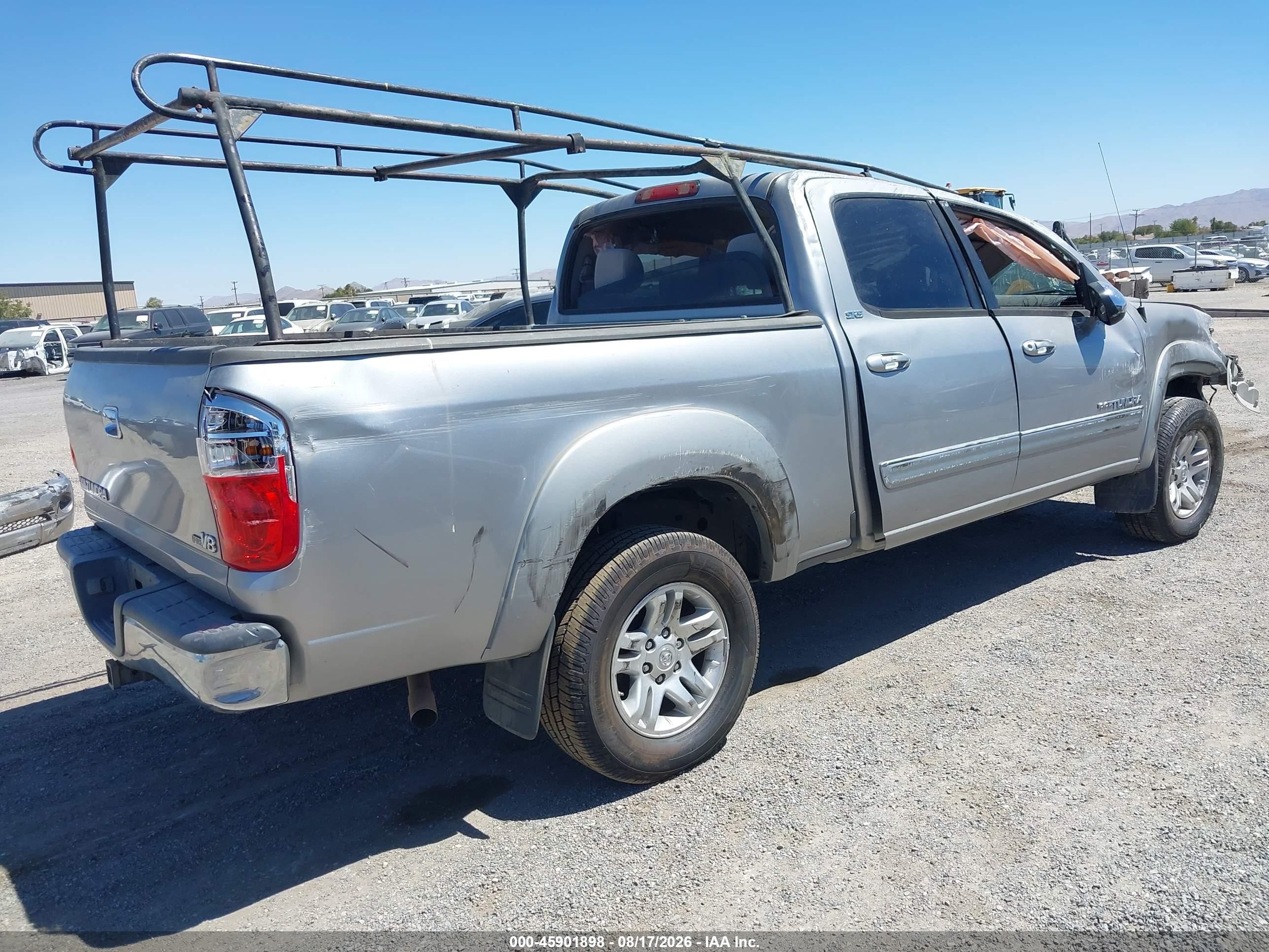 2006 Toyota Tundra Sr5 V8 Silver vin: 5TBET34166S506576