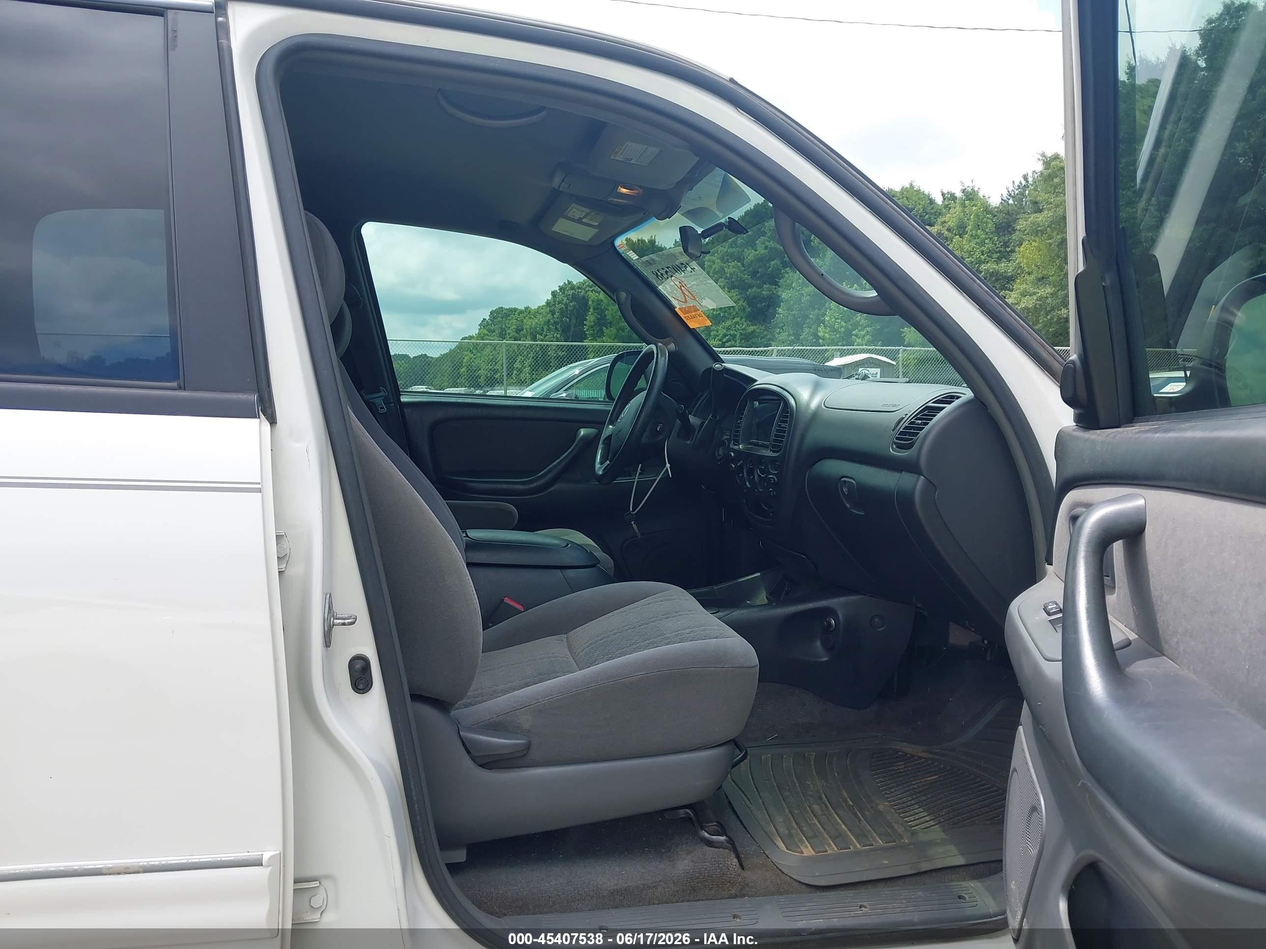 2006 Toyota Tundra Sr5 V8 White vin: 5TBET34166S514645