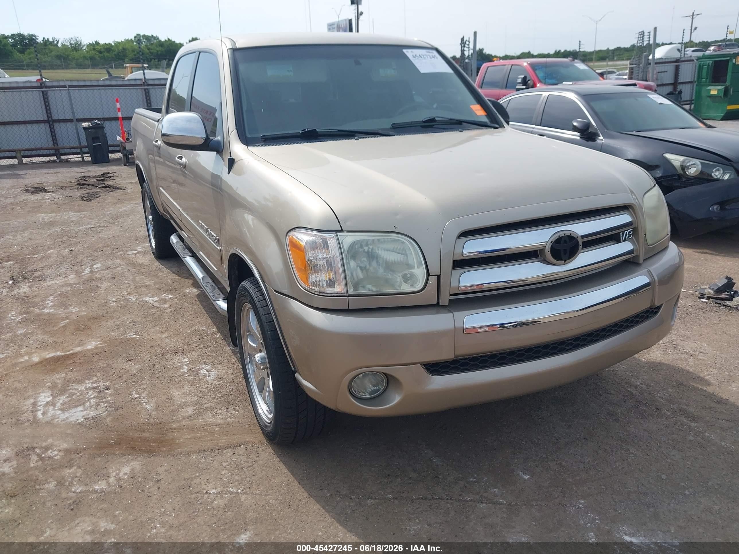 2006 Toyota Tundra Sr5 V8 Tan vin: 5TBET34166S525547