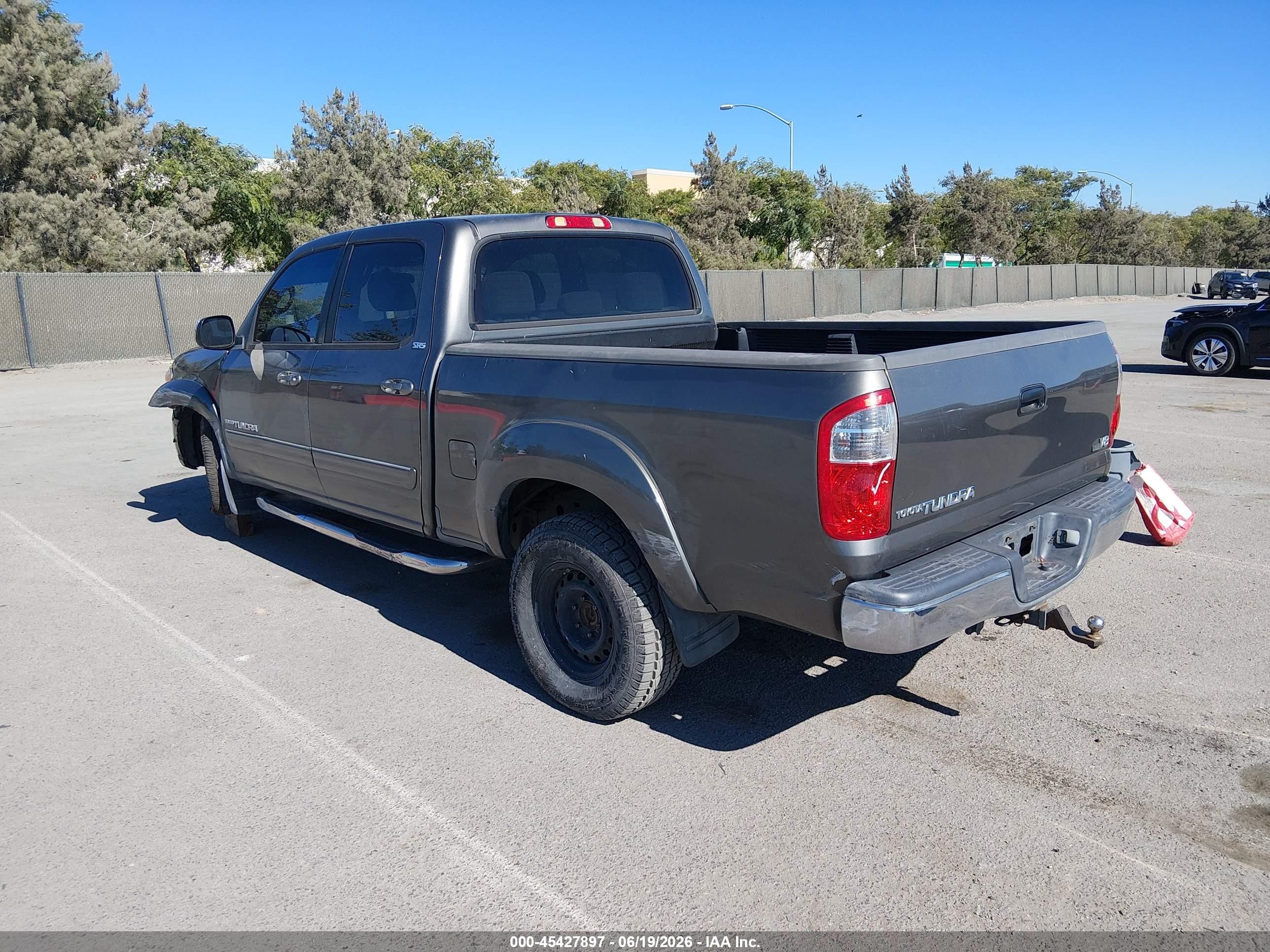 2006 Toyota Tundra Sr5 V8 Gray vin: 5TBET34166S547838