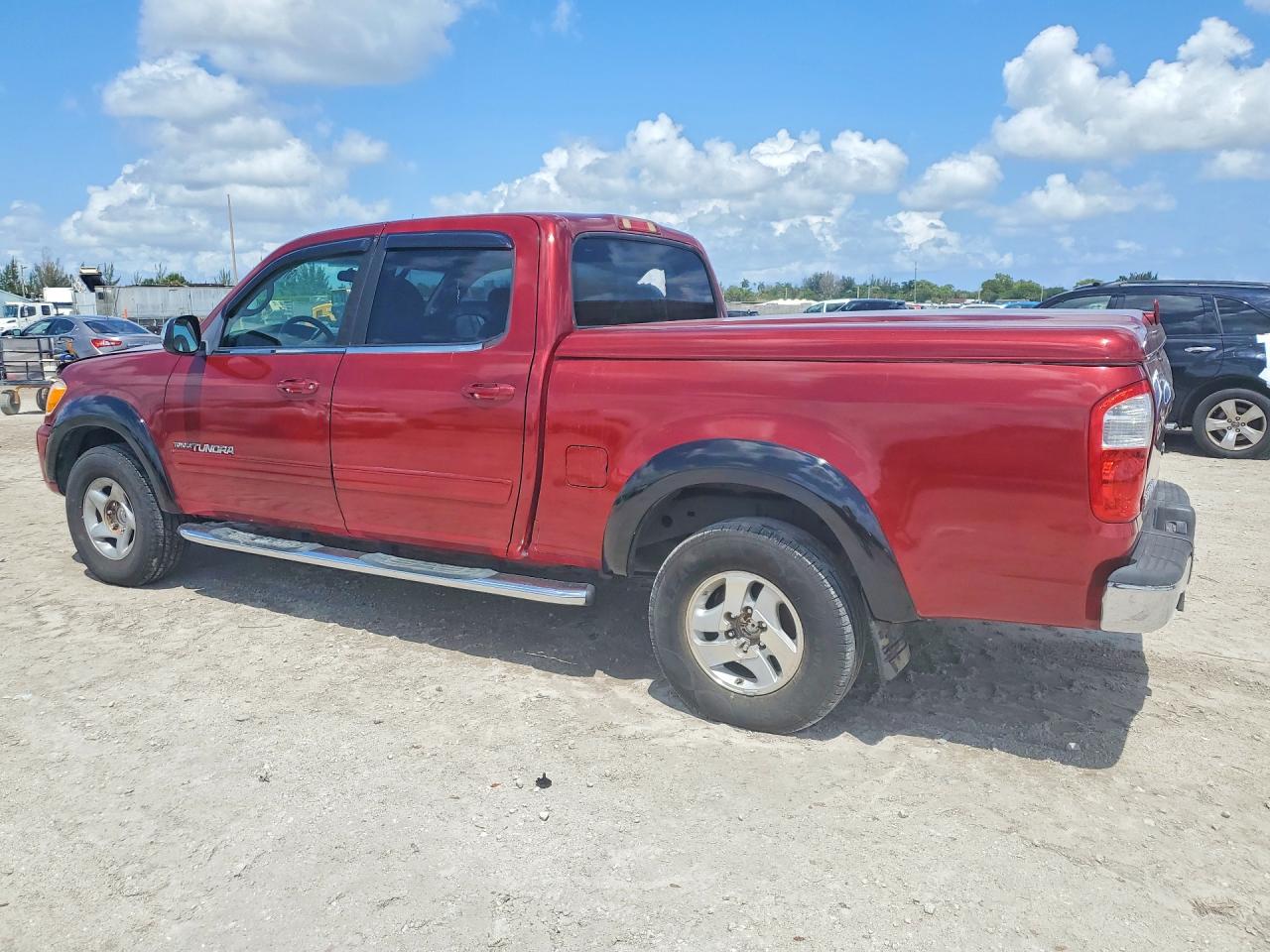 2005 Toyota Tundra Double Cab Sr5 Red vin: 5TBET34175S482285