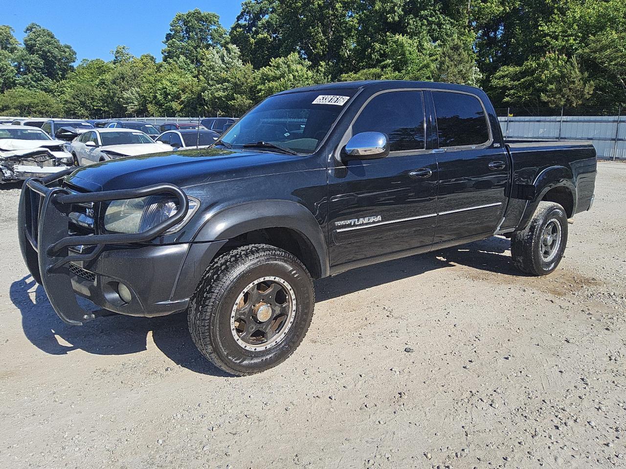 2006 Toyota Tundra Double Cab Sr5 Black vin: 5TBET34176S548447 Damage: Front Bumper Extension, Aftermarket, Acceptable