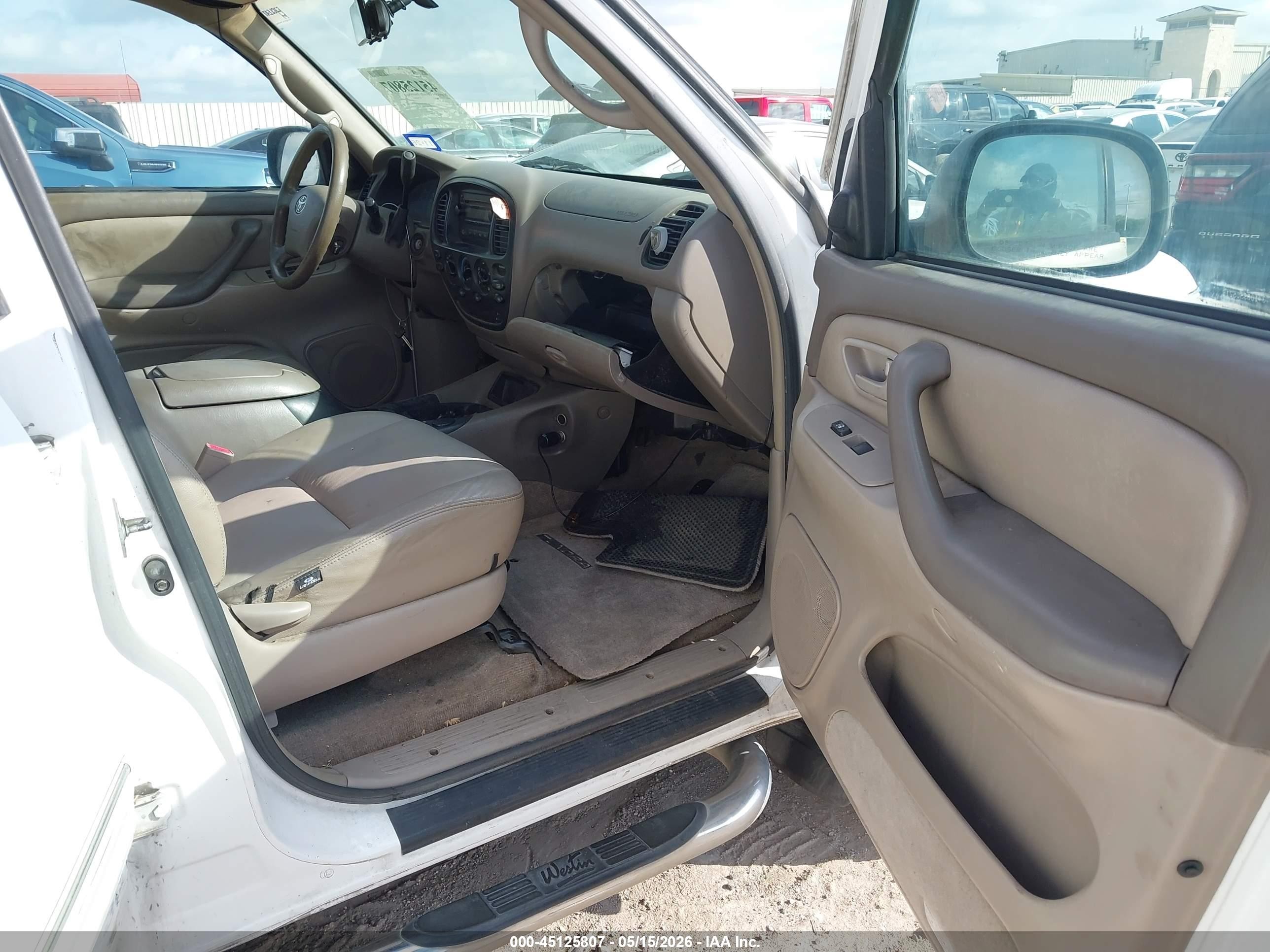 2006 Toyota Tundra Sr5 V8 White vin: 5TBET34186S505218