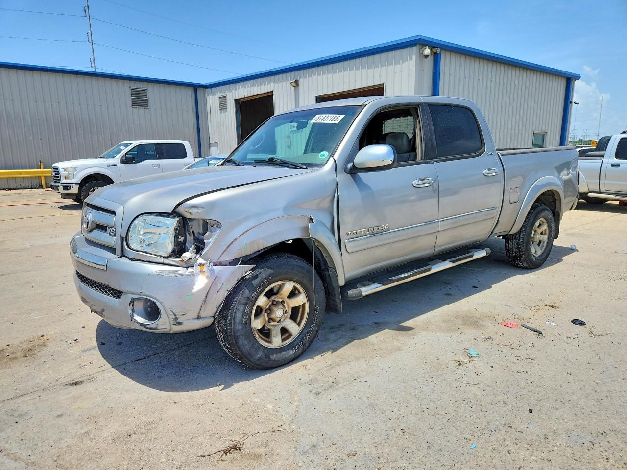 2006 Toyota Tundra Double Cab Sr5 Silver vin: 5TBET34186S510273