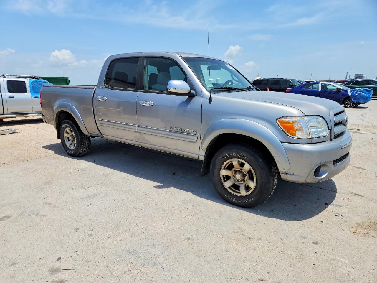 2006 Toyota Tundra Double Cab Sr5 Silver vin: 5TBET34186S510273