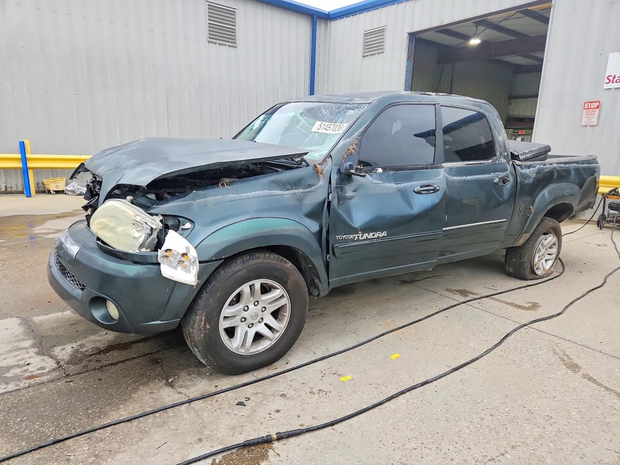 2006 Toyota Tundra Double Cab Sr5 Green vin: 5TBET34196S506488