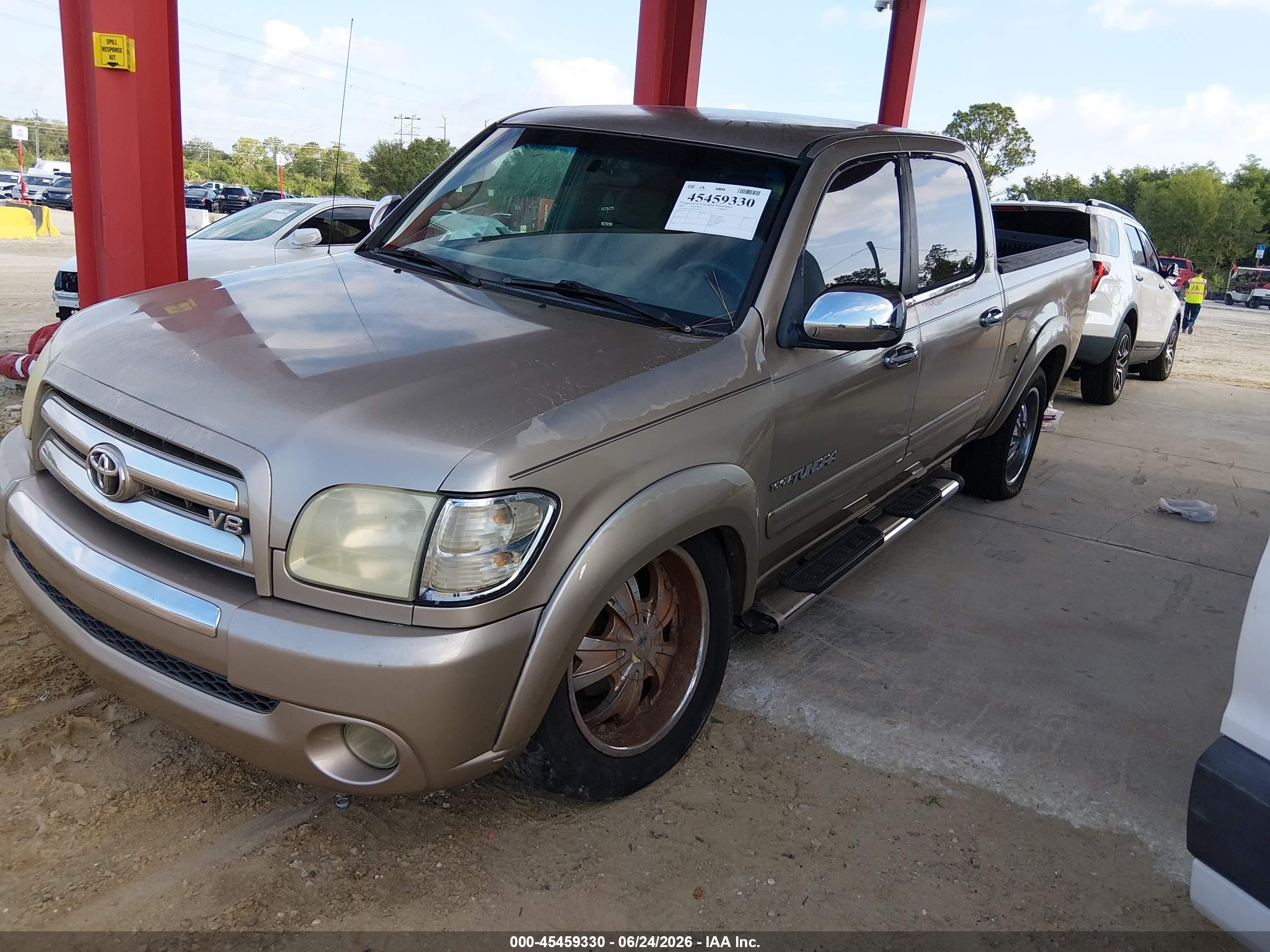 2004 Toyota Tundra Sr5 V8 Gray vin: 5TBET341X4S442569