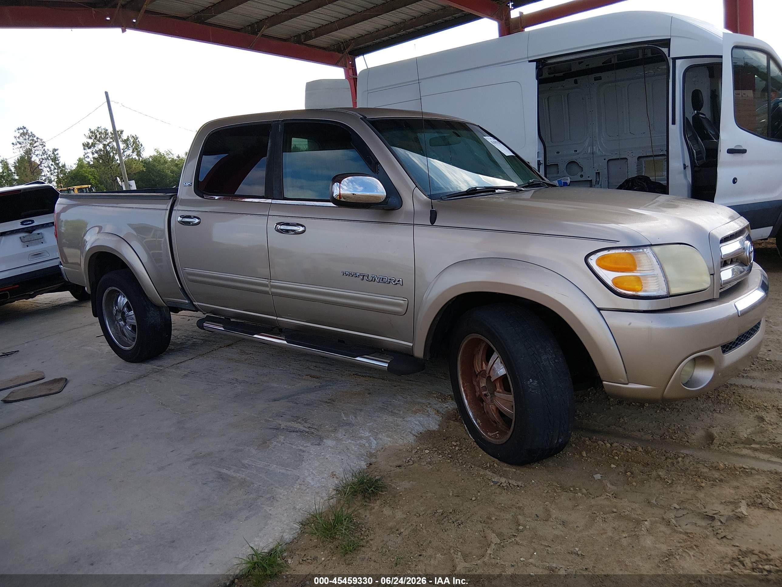 2004 Toyota Tundra Sr5 V8 Gray vin: 5TBET341X4S442569