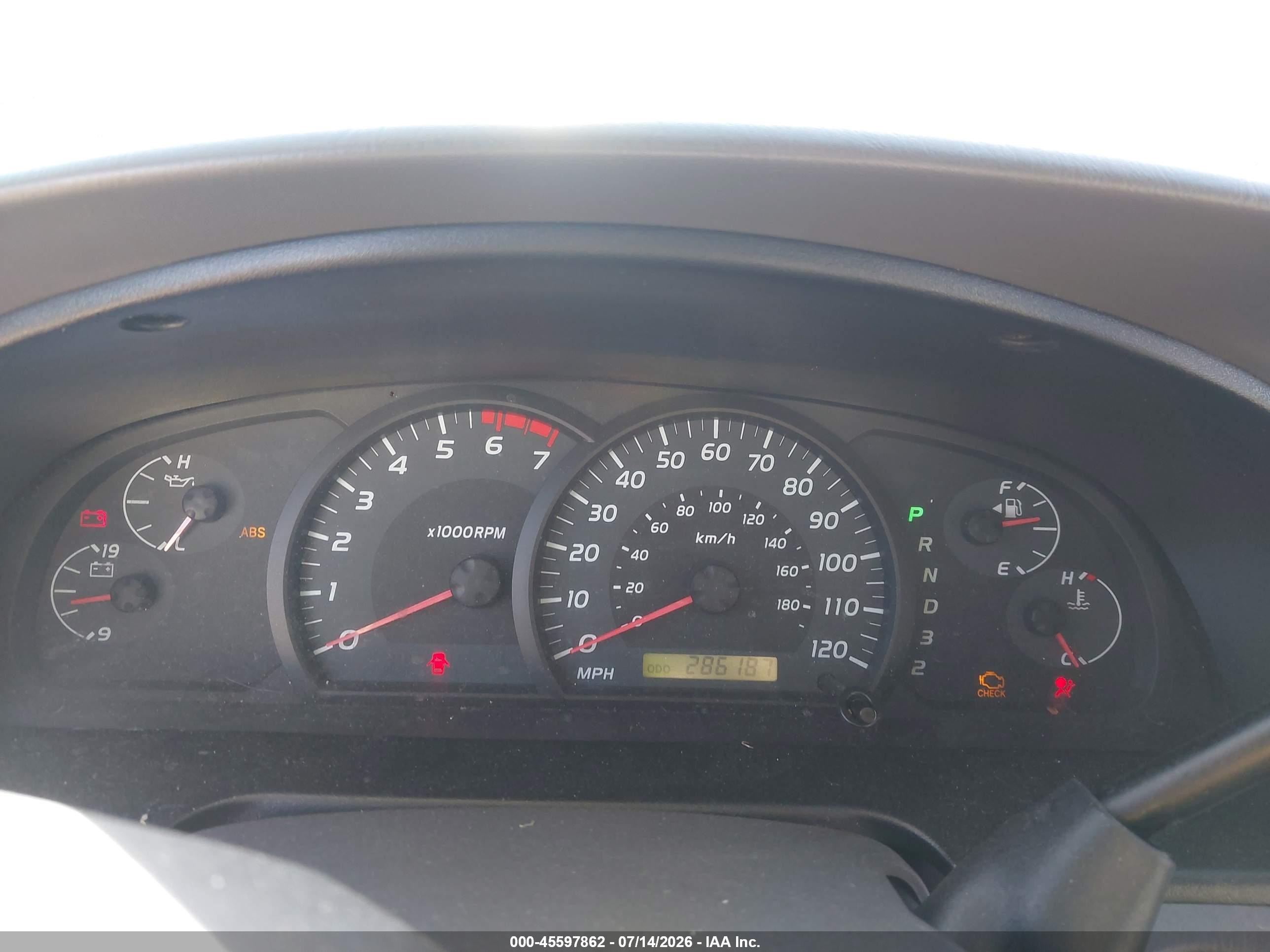 2005 Toyota Tundra Sr5 V8 Gray vin: 5TBET341X5S494981