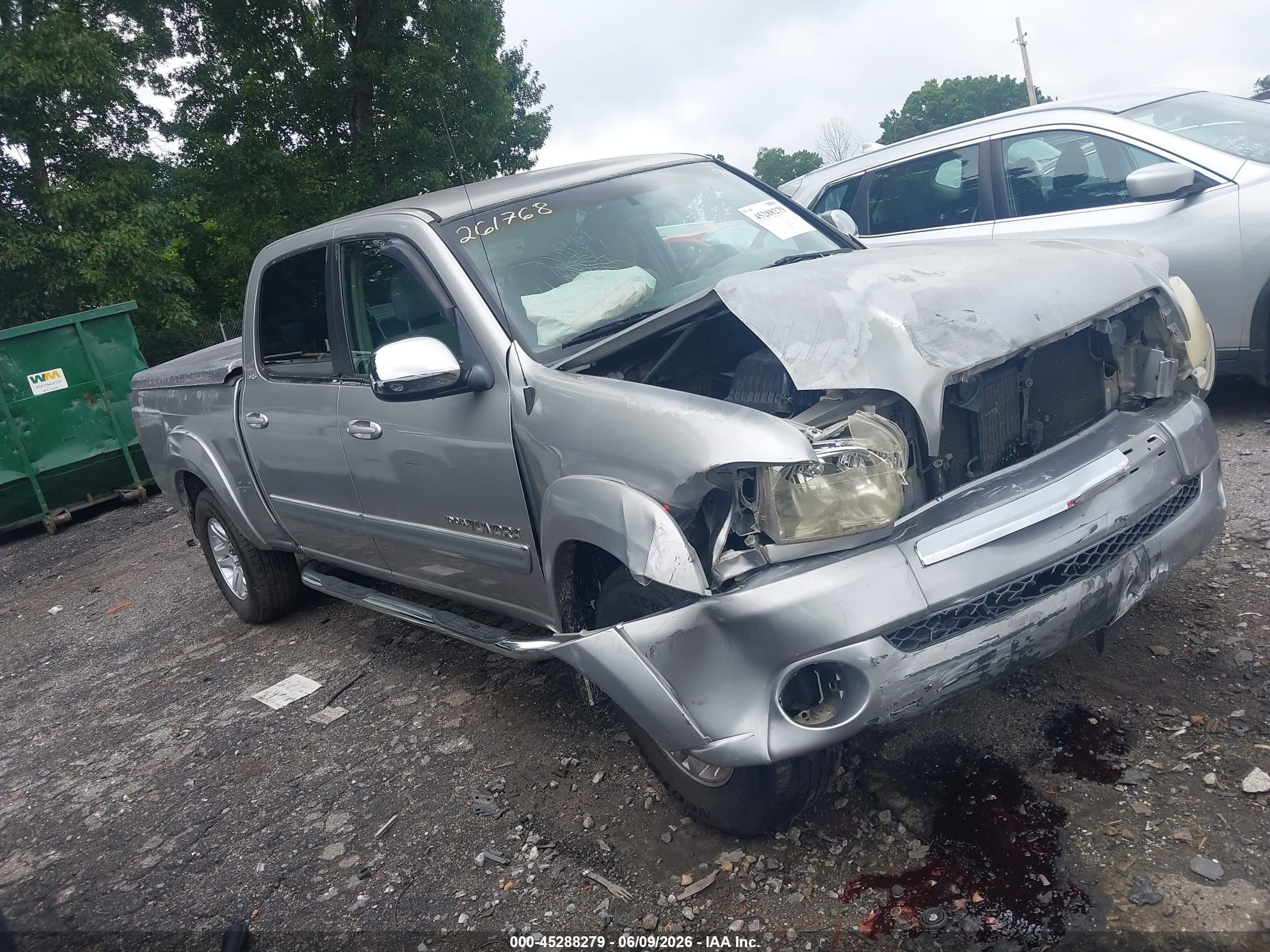 2005 Toyota Tundra Sr5 V8 Серый vin: 5TBET341X5S495533
