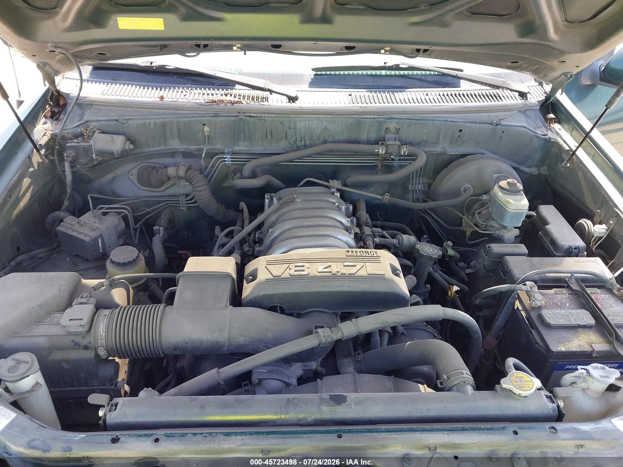 2004 Toyota Tundra Limited V8 Green vin: 5TBET38114S435973