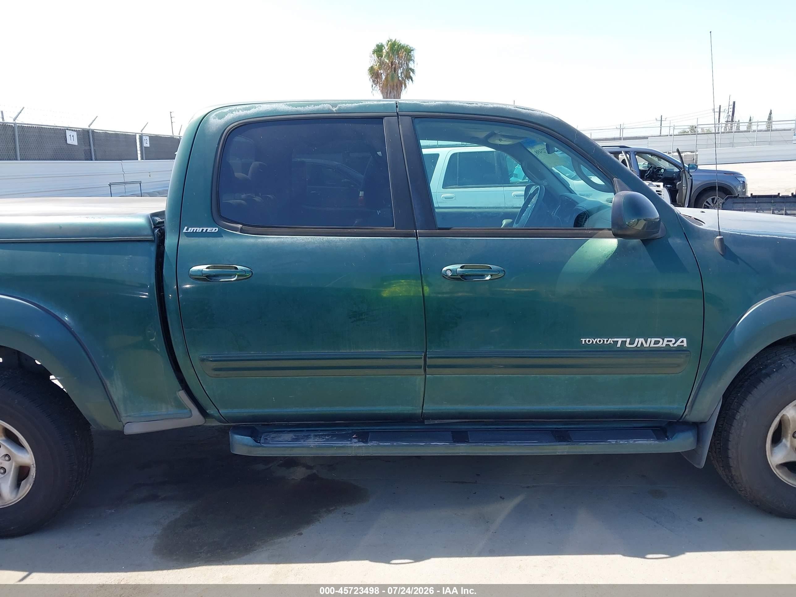 2004 Toyota Tundra Limited V8 Green vin: 5TBET38114S435973