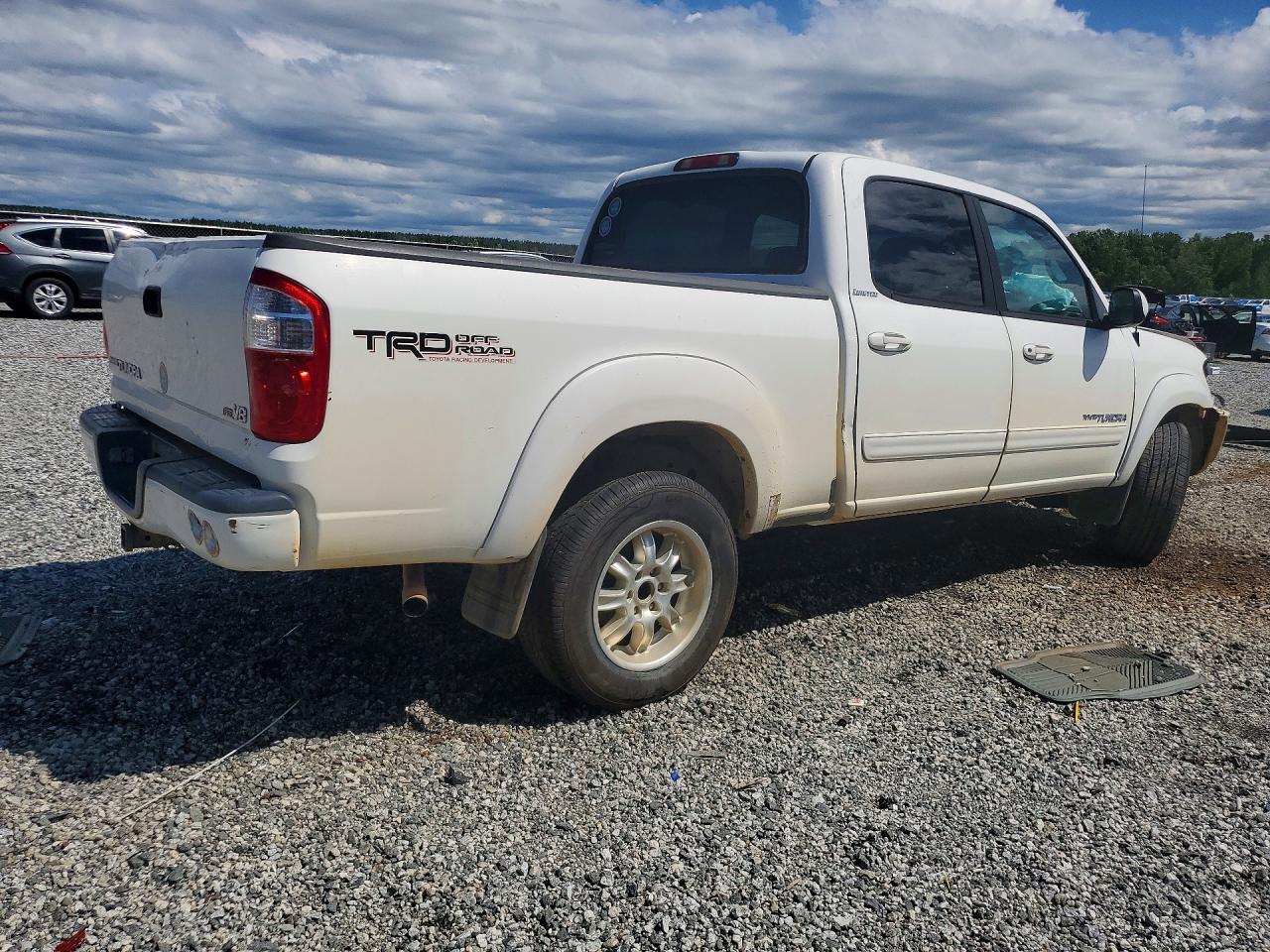 2004 Toyota Tundra Double Cab Limited White vin: 5TBET38124S441832