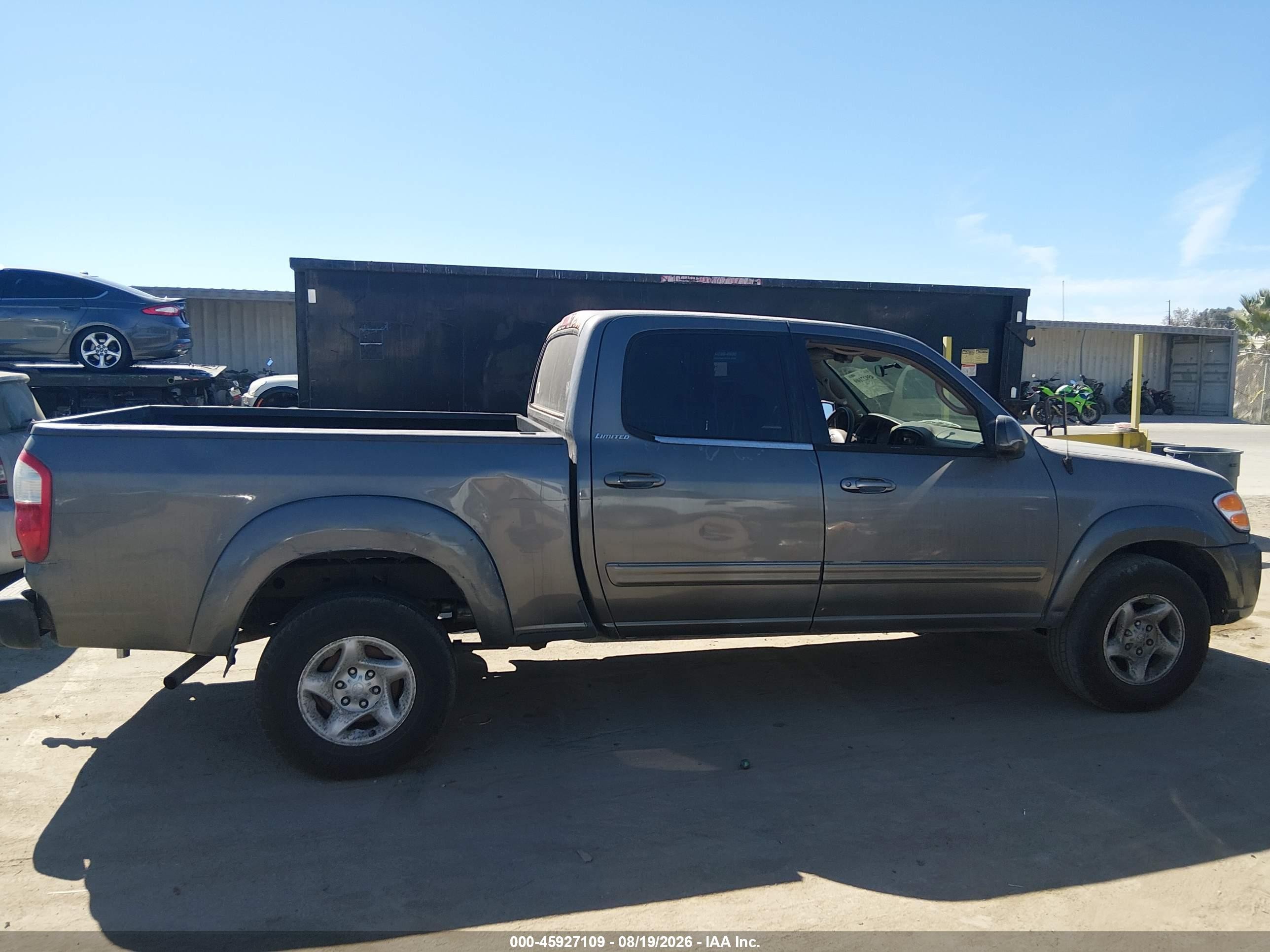 2004 Toyota Tundra Limited V8 Gray vin: 5TBET38134S448434