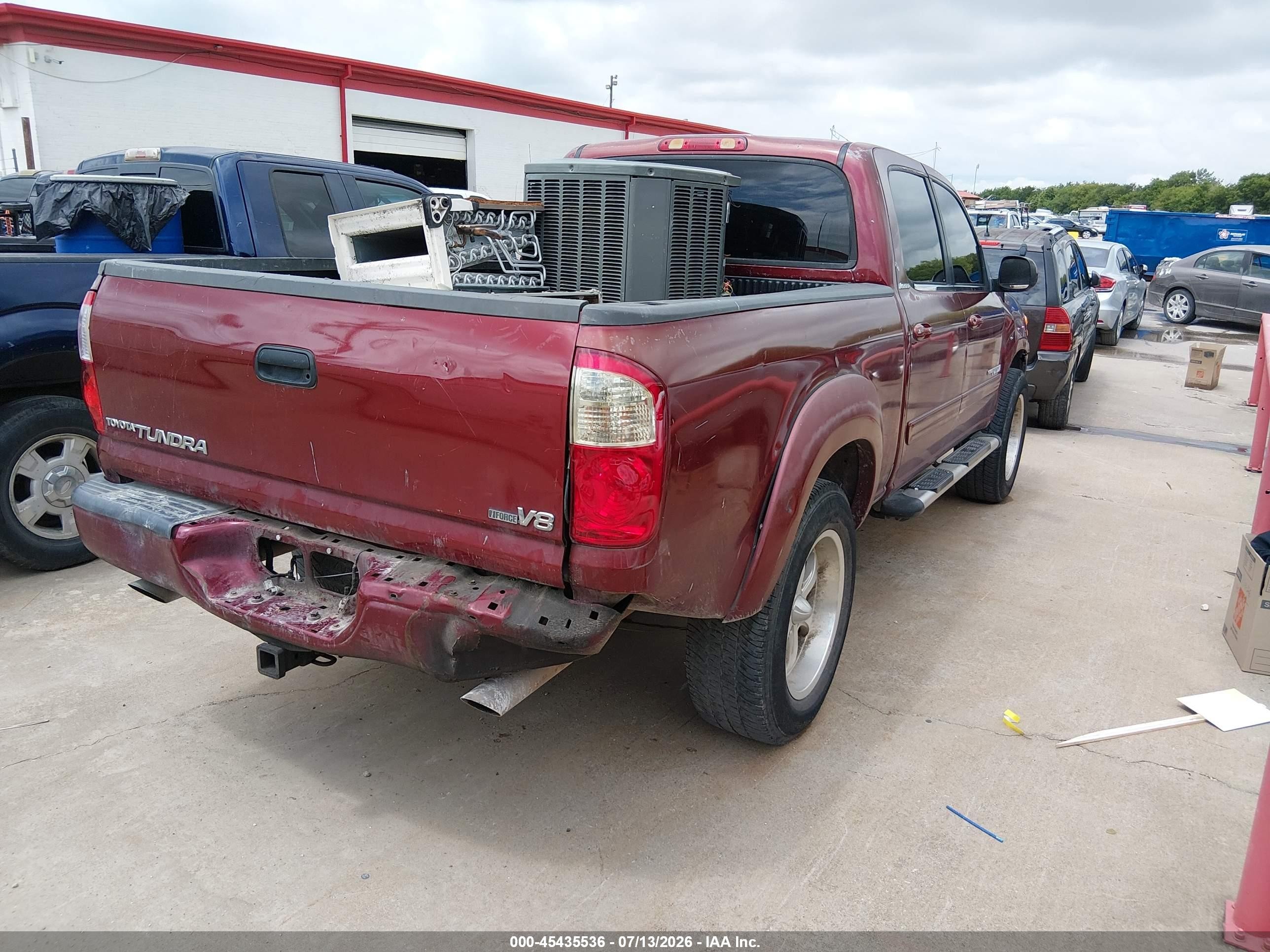 2004 Toyota Tundra Limited V8 Maroon vin: 5TBET38144S448202