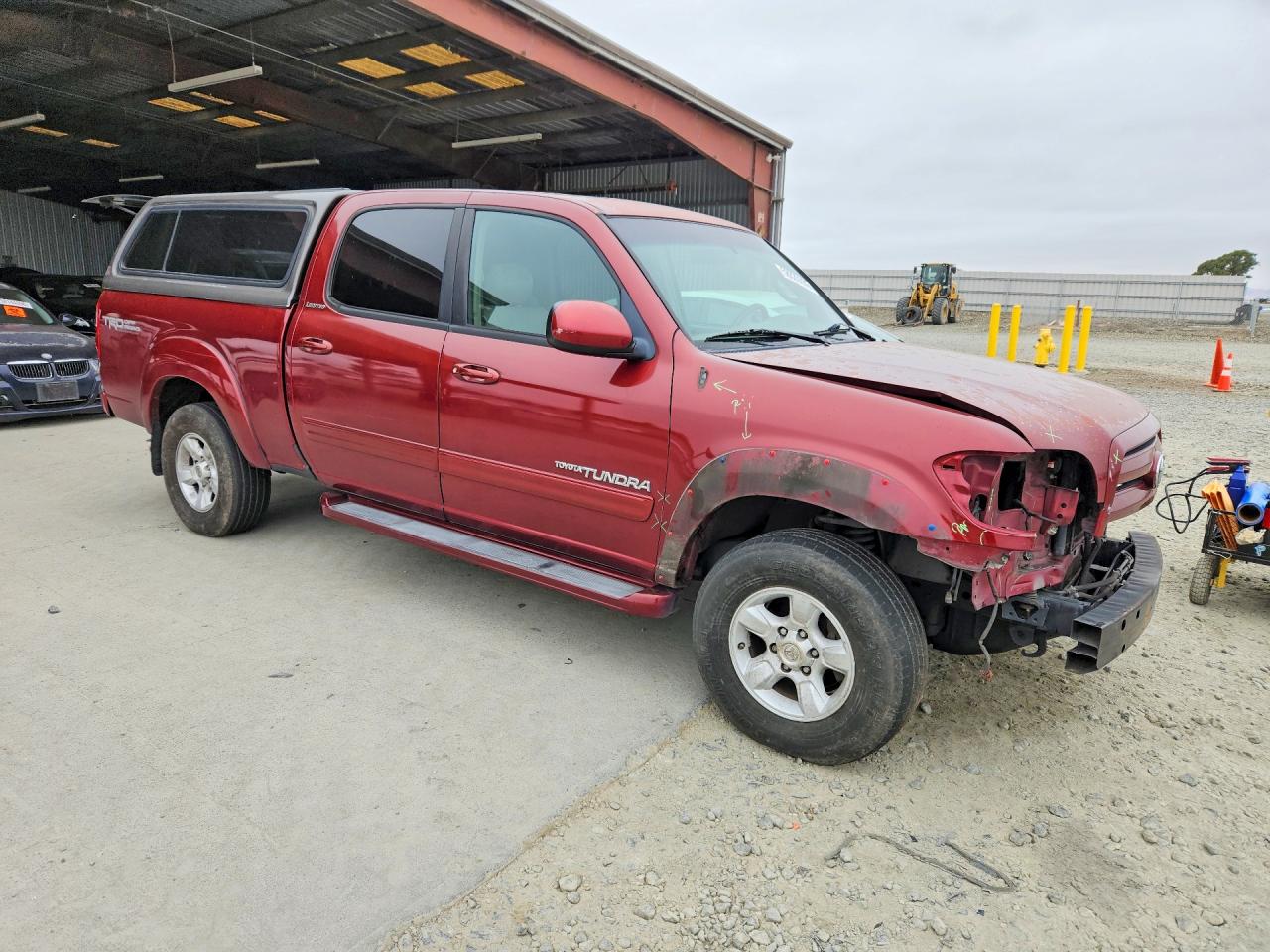 2006 Toyota Tundra Double Cab Limited Maroon vin: 5TBET38166S514574