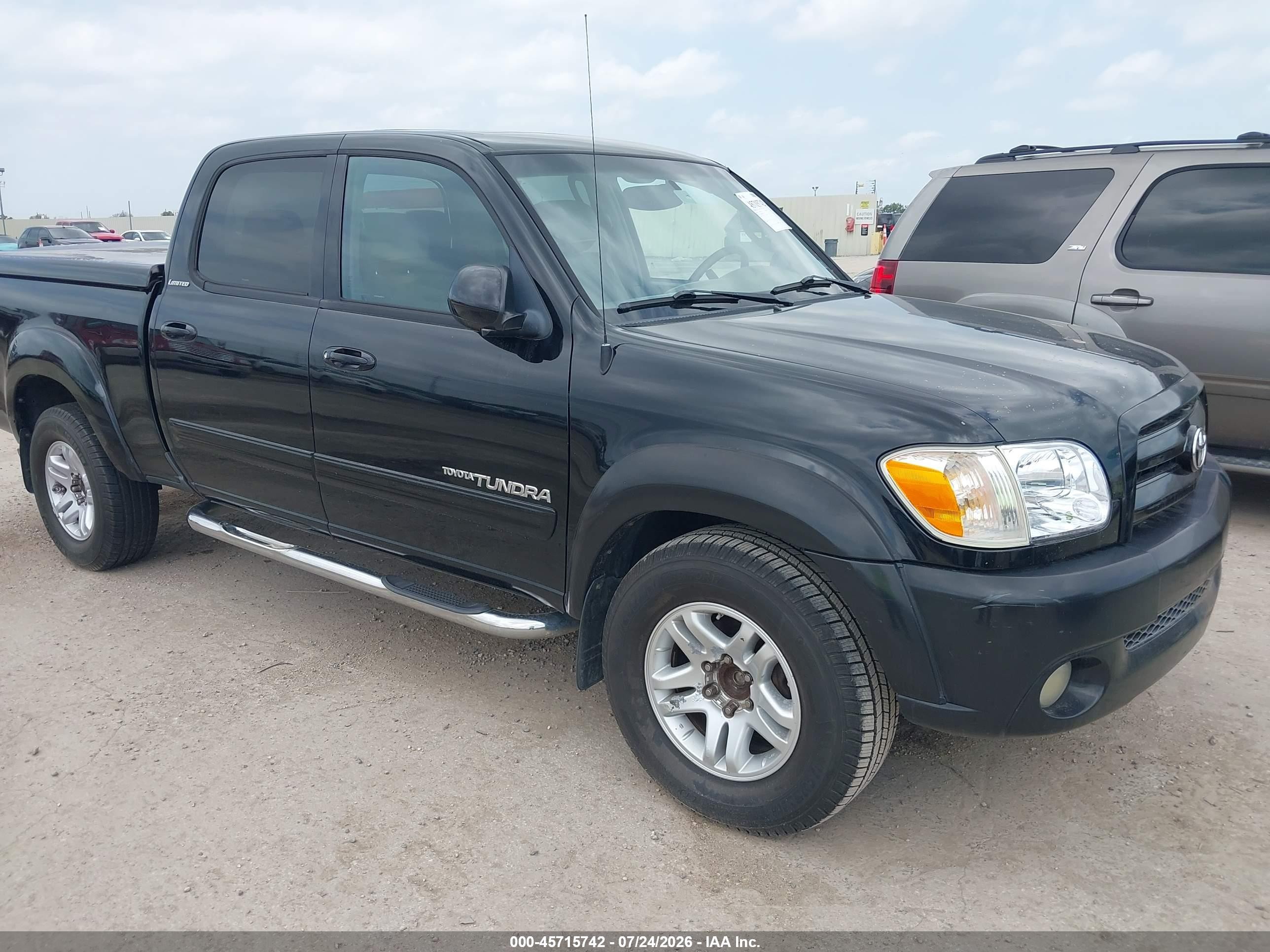 2006 Toyota Tundra Limited V8 Black vin: 5TBET38166S533576