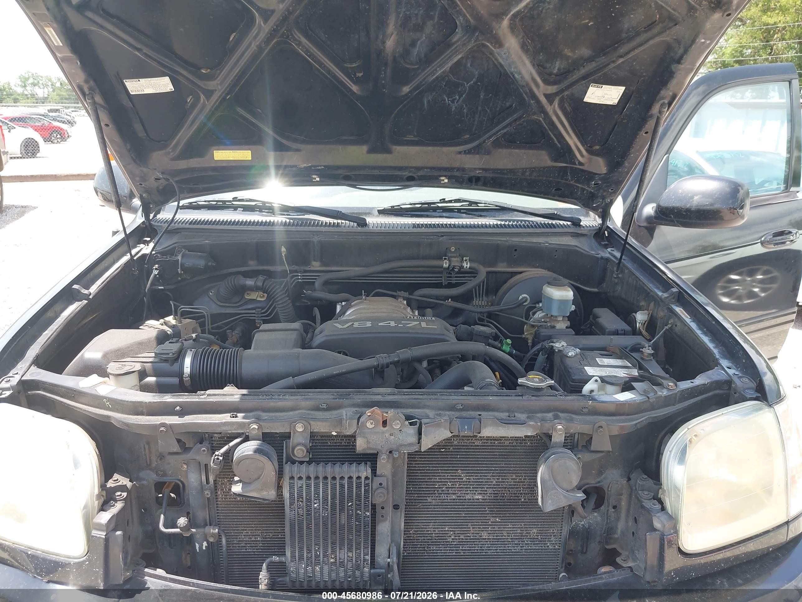 2004 Toyota Tundra Limited V8 Черный vin: 5TBET38174S438506