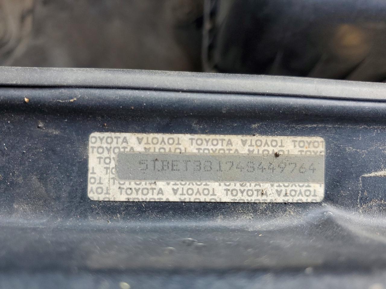 2004 Toyota Tundra Limited Black vin: 5TBET38174S449764