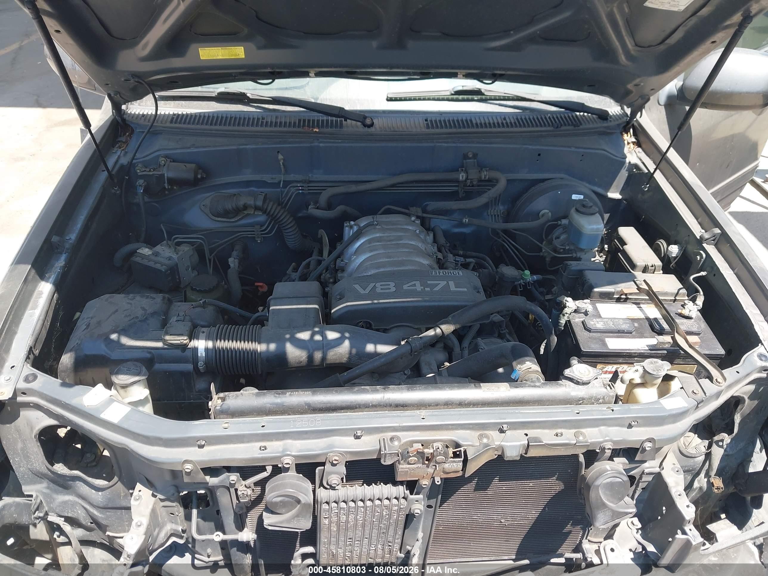 2004 Toyota Tundra Limited V8 Gray vin: 5TBET381X4S459883