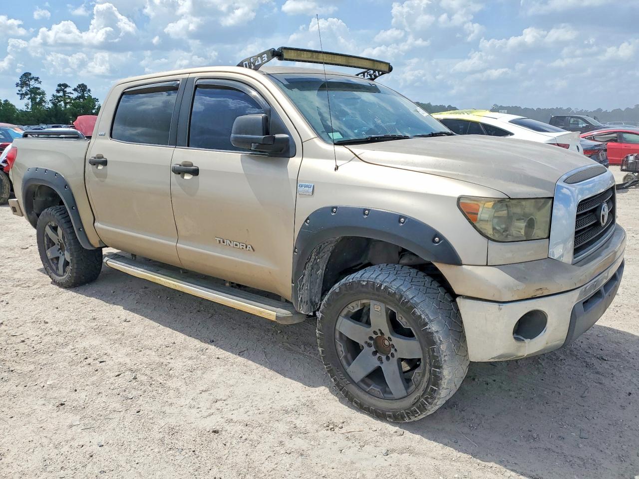 2007 Toyota Tundra Crewmax Sr5 Желто-коричневый vin: 5TBET54107S456528