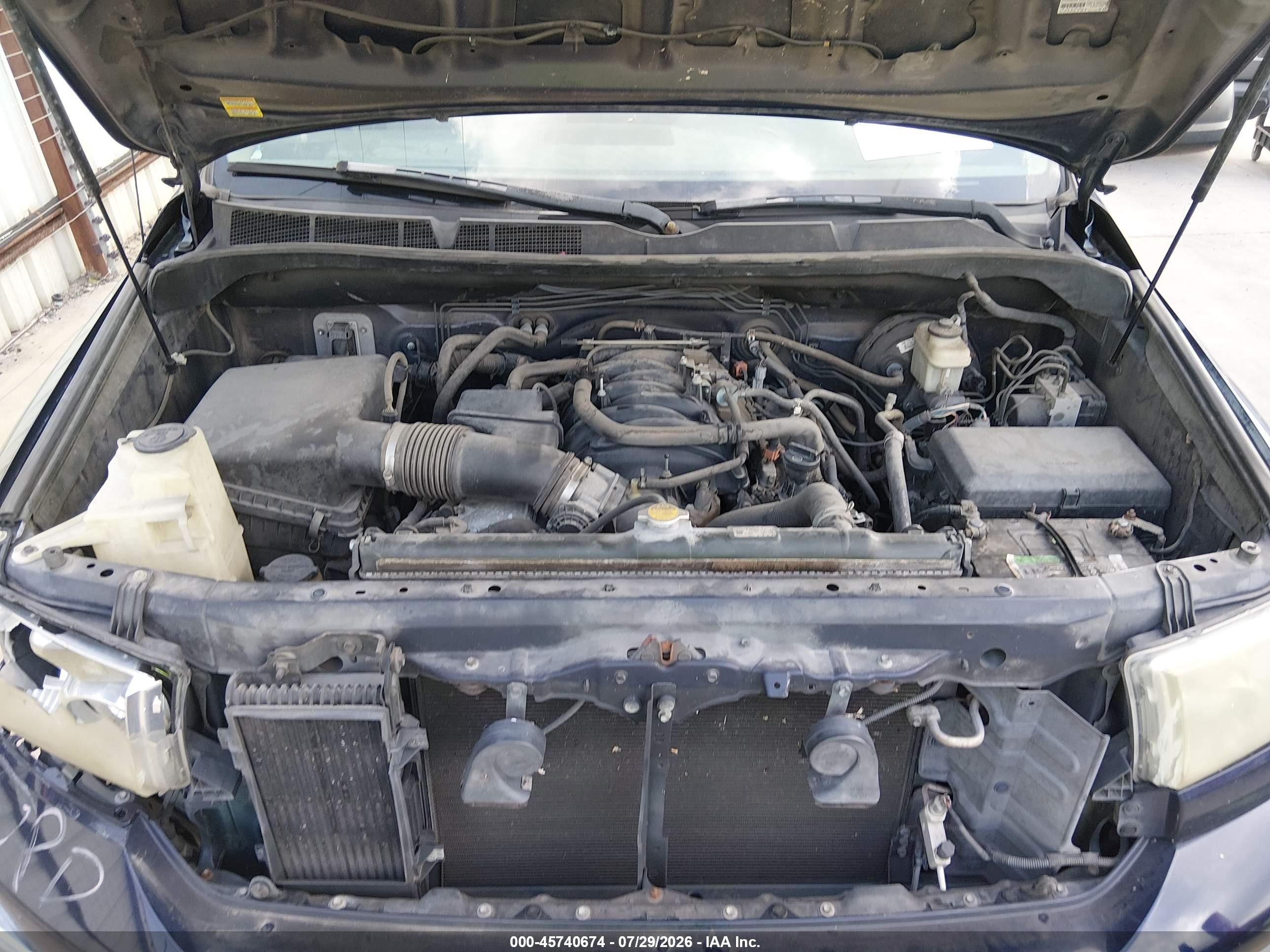 2007 Toyota Tundra Sr5 5.7l V8 Dark Blue vin: 5TBEV54117S454085