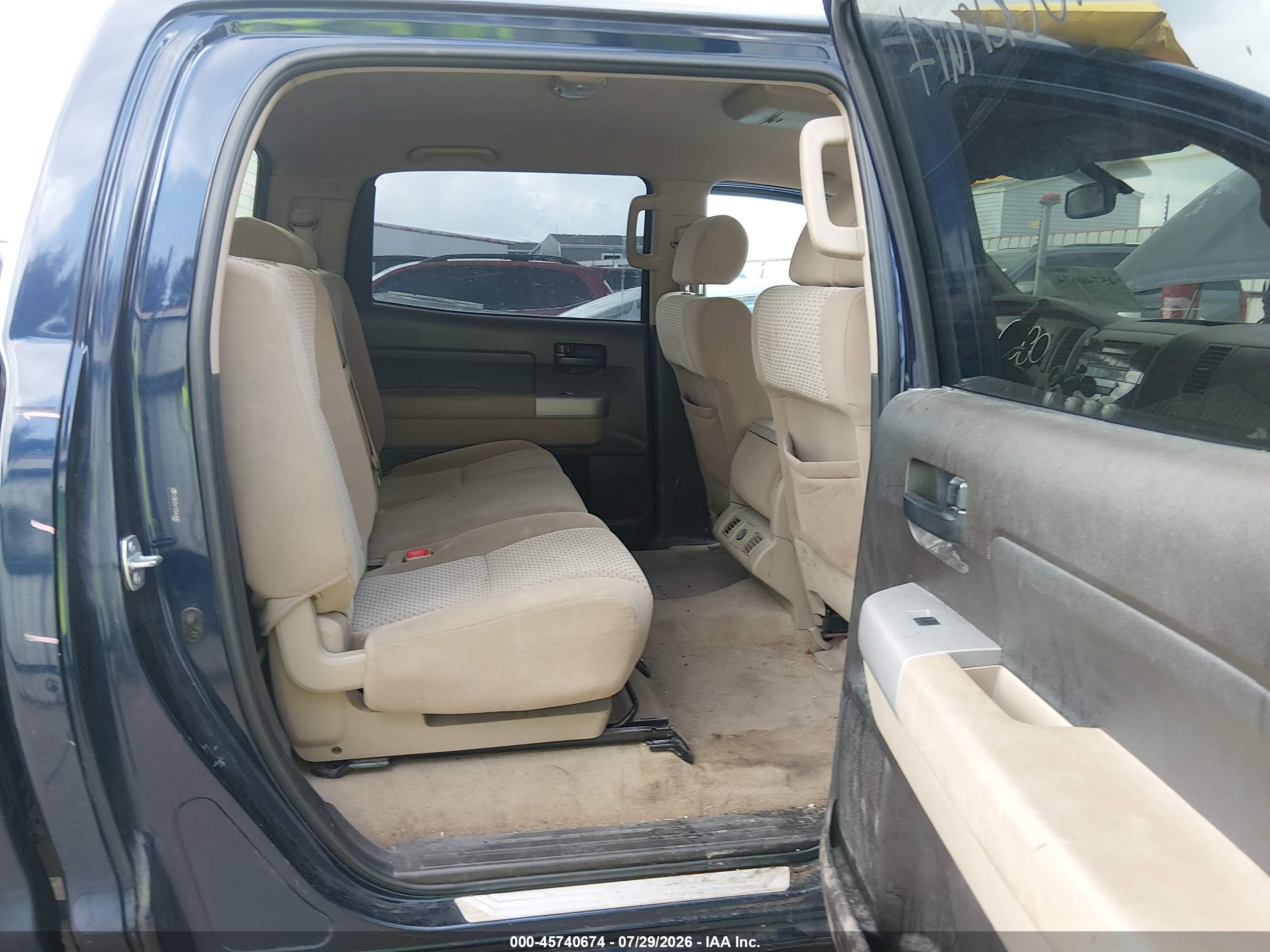 2007 Toyota Tundra Sr5 5.7l V8 Dark Blue vin: 5TBEV54117S454085