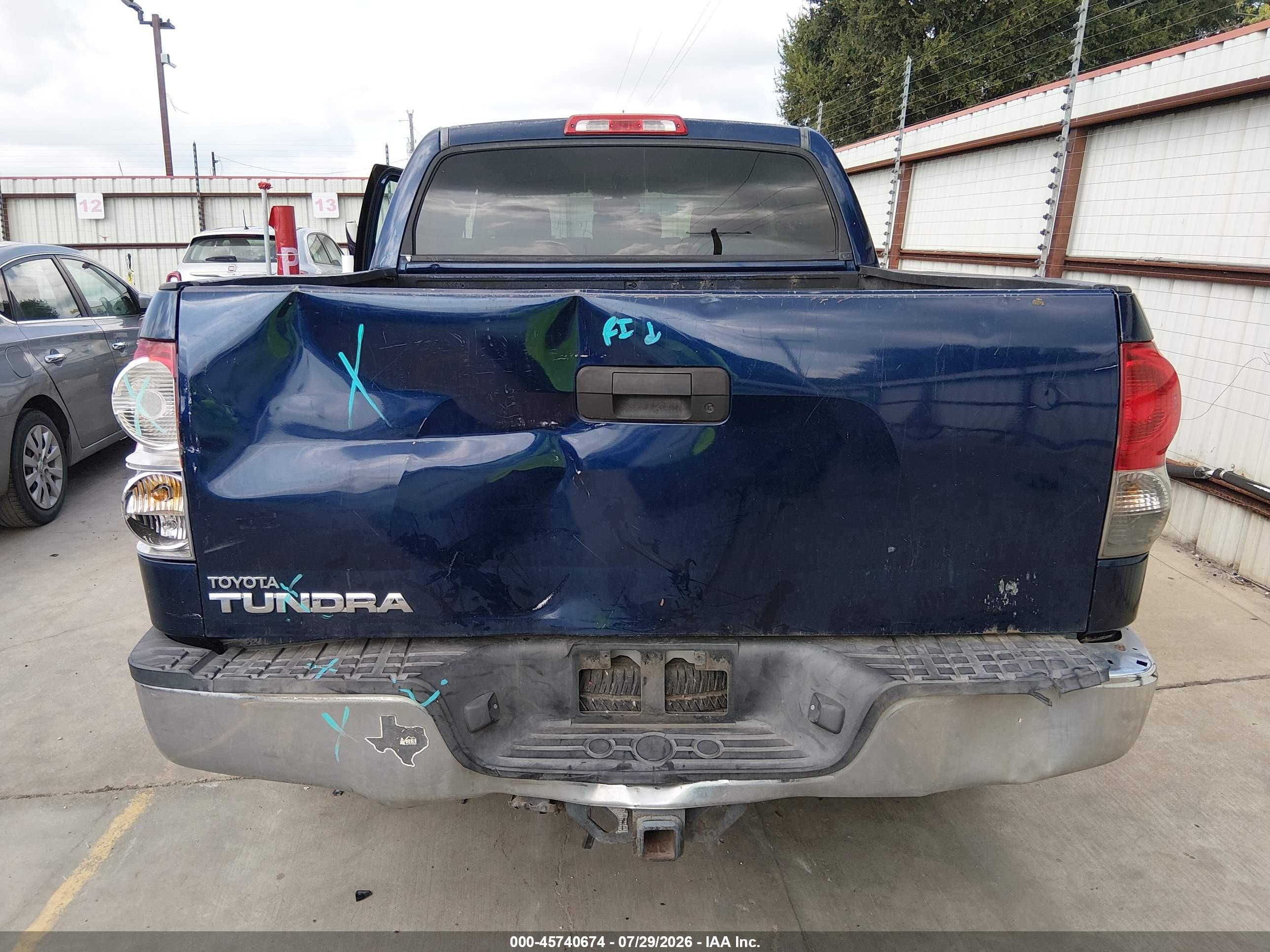 2007 Toyota Tundra Sr5 5.7l V8 Dark Blue vin: 5TBEV54117S454085