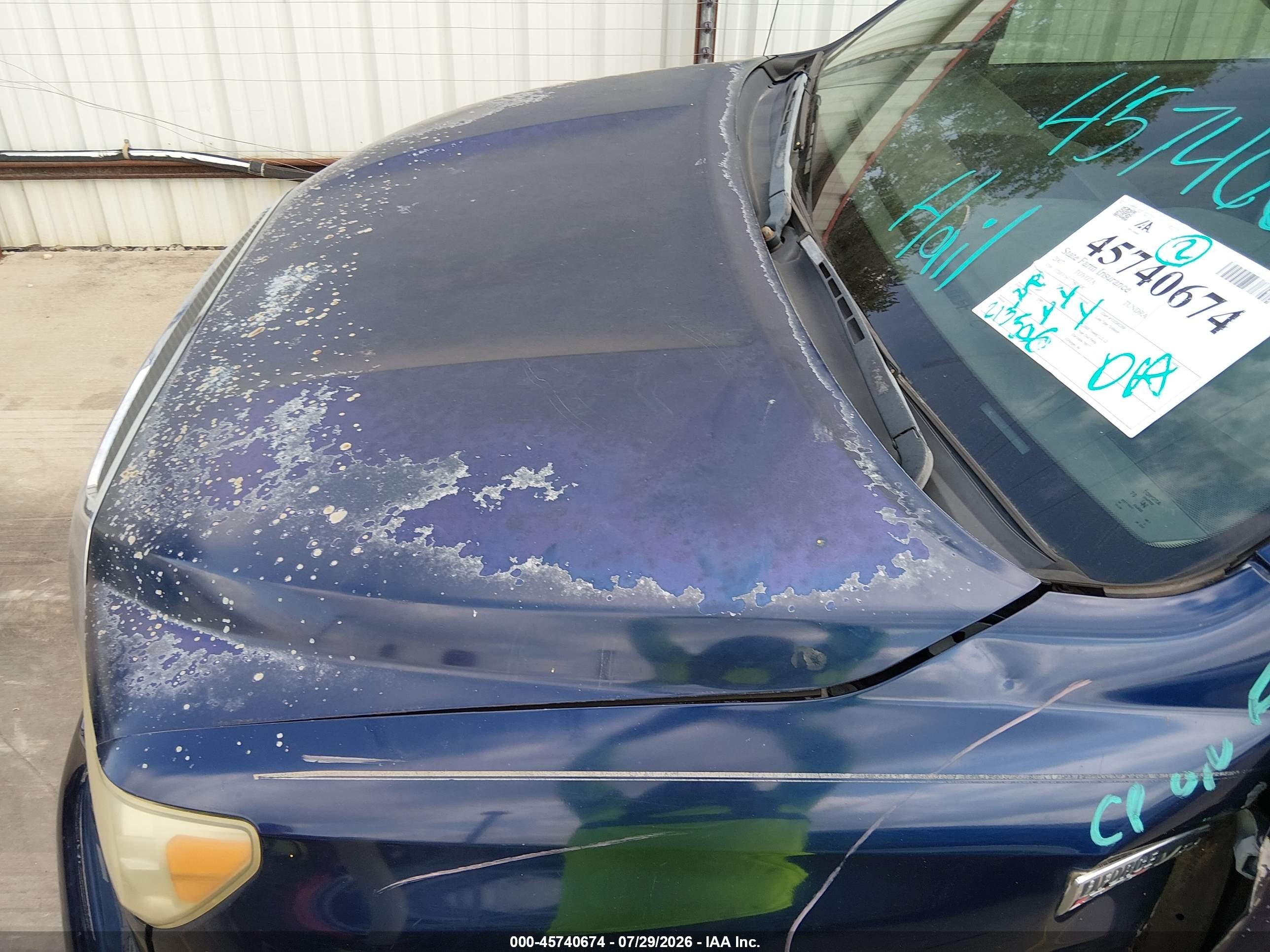 2007 Toyota Tundra Sr5 5.7l V8 Dark Blue vin: 5TBEV54117S454085
