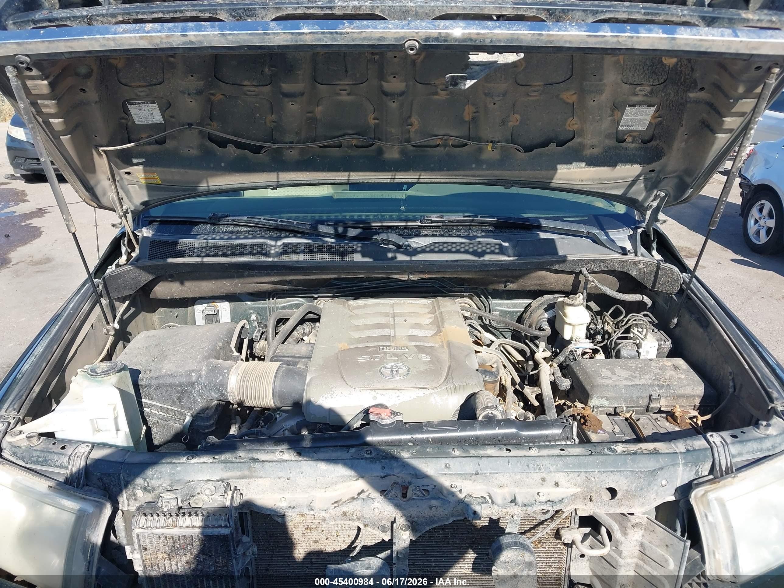 2007 Toyota Tundra Sr5 5.7l V8 Green vin: 5TBEV54137S468893