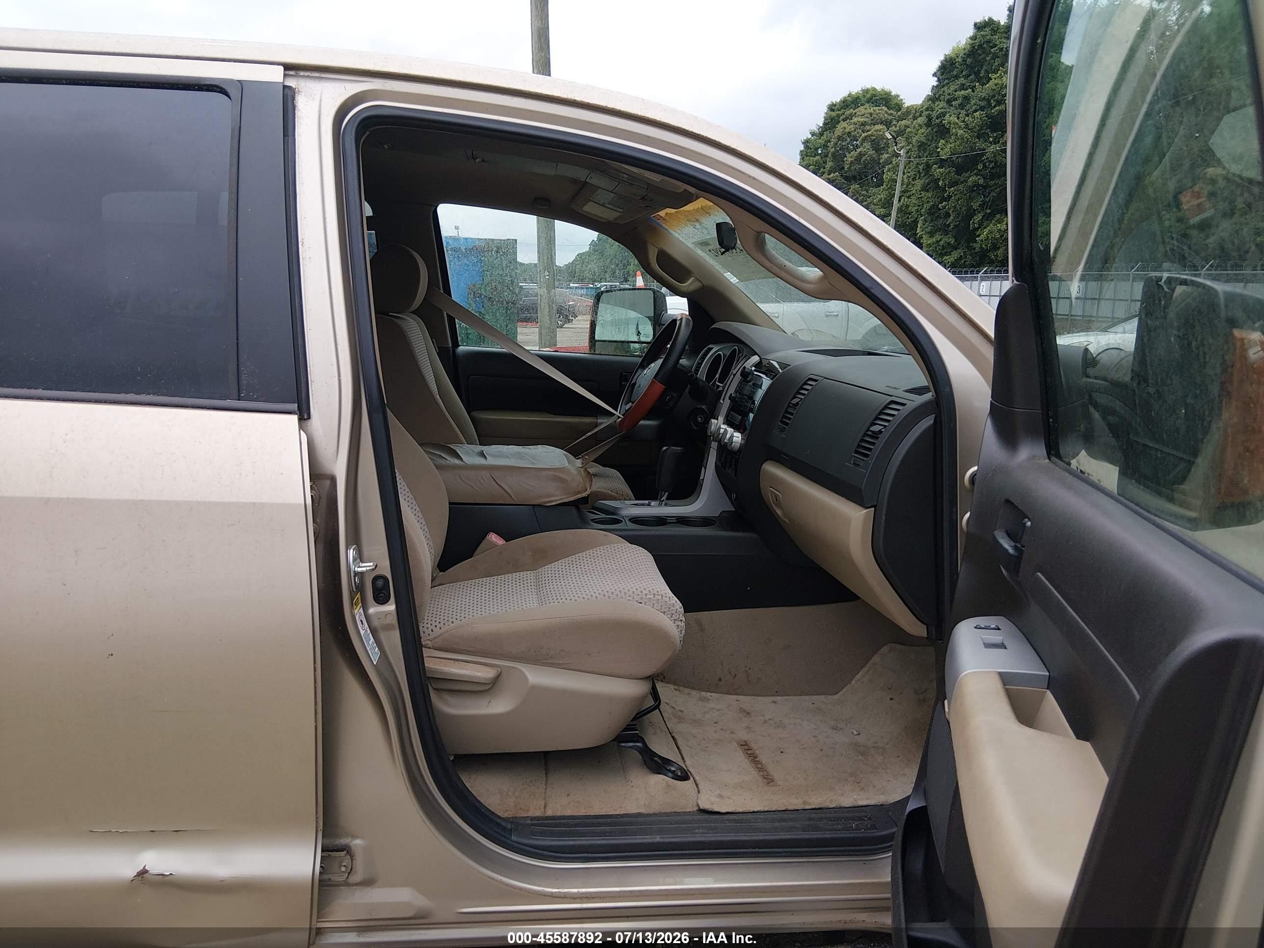 2007 Toyota Tundra Sr5 5.7l V8 Gold vin: 5TBEV54177S461574