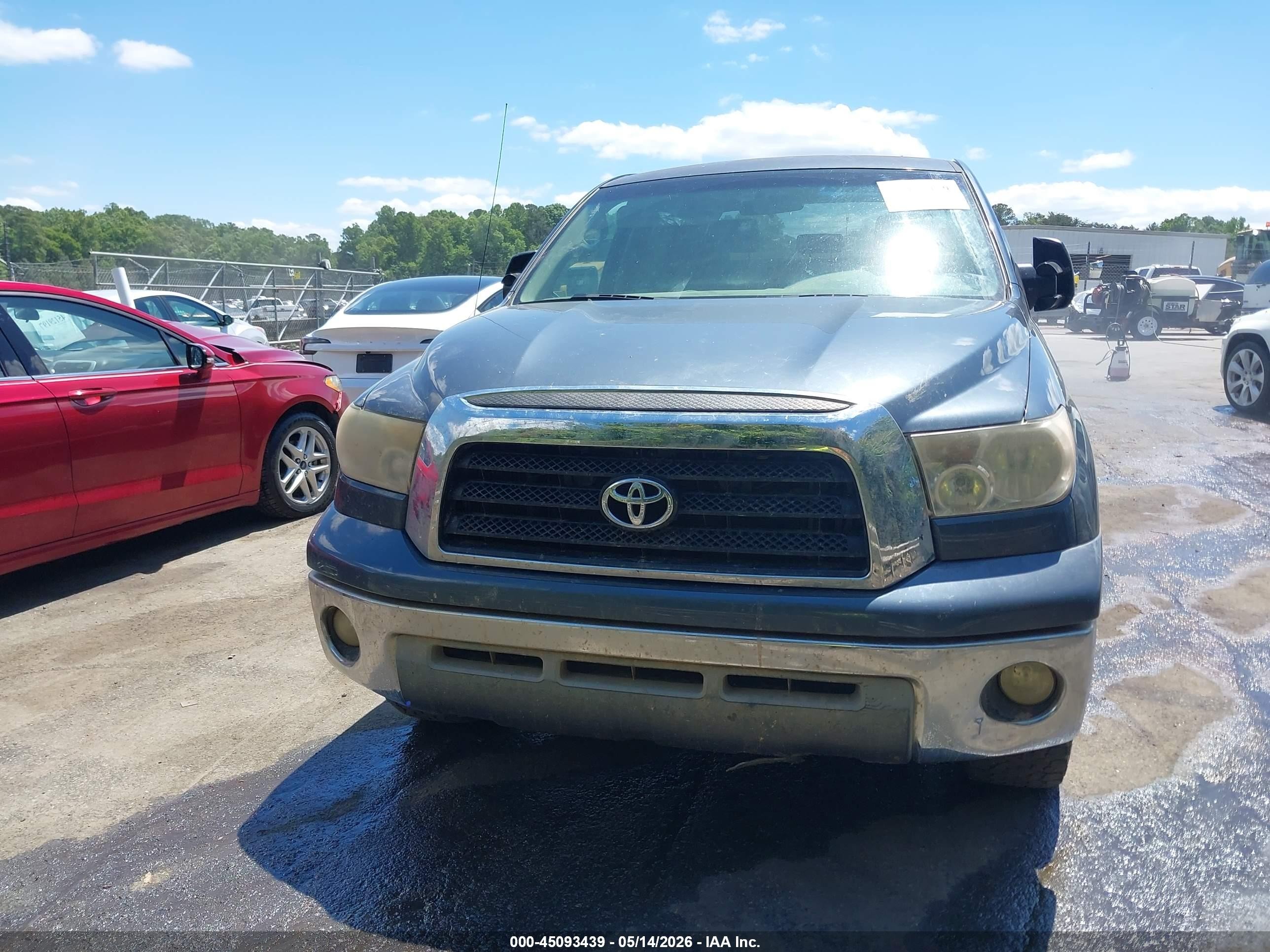 2008 Toyota Tundra Sr5 5.7l V8 Gray vin: 5TBEV54178S475167