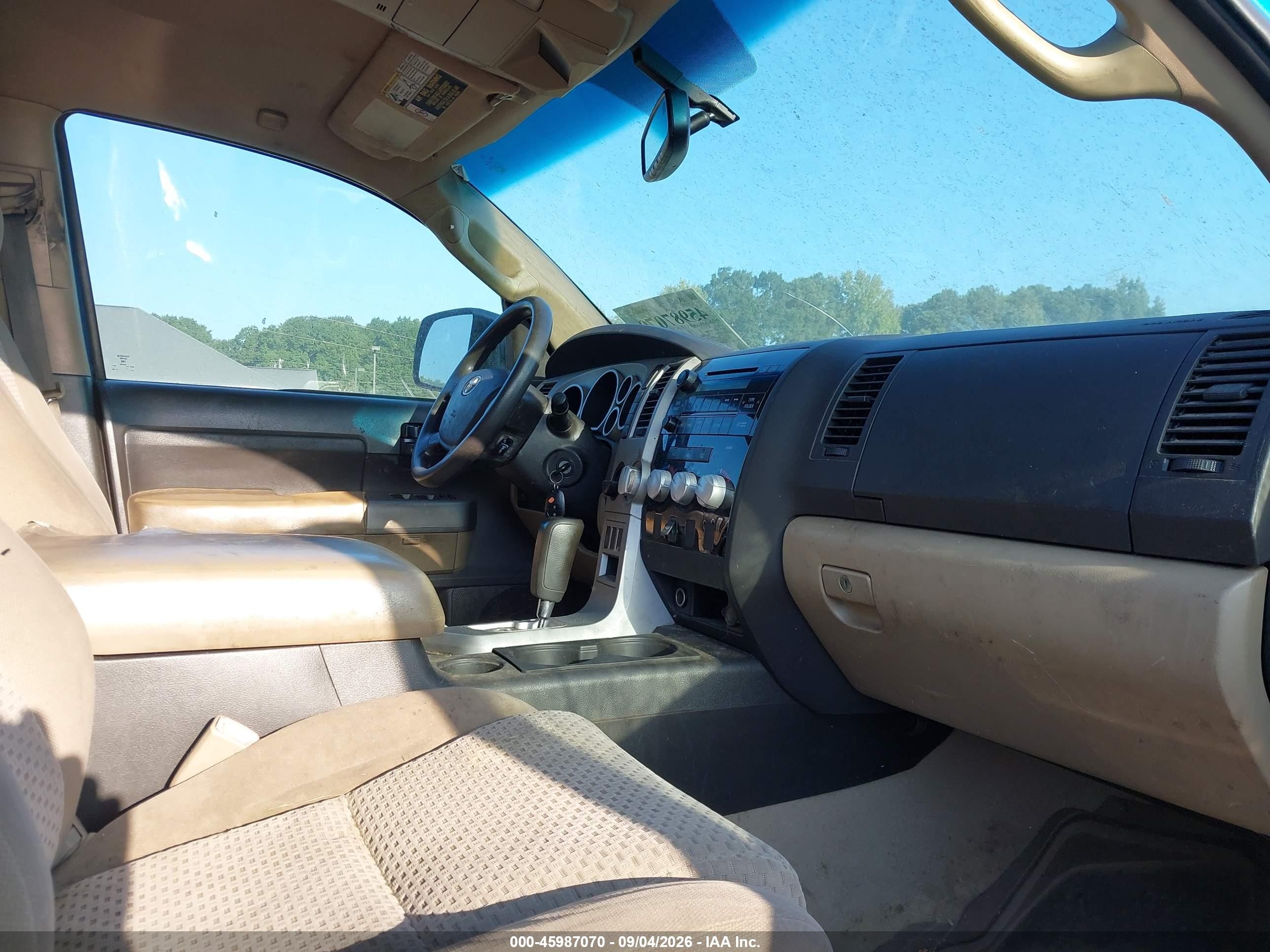 2008 Toyota Tundra Sr5 5.7l V8 Blue vin: 5TBEV54188S482841
