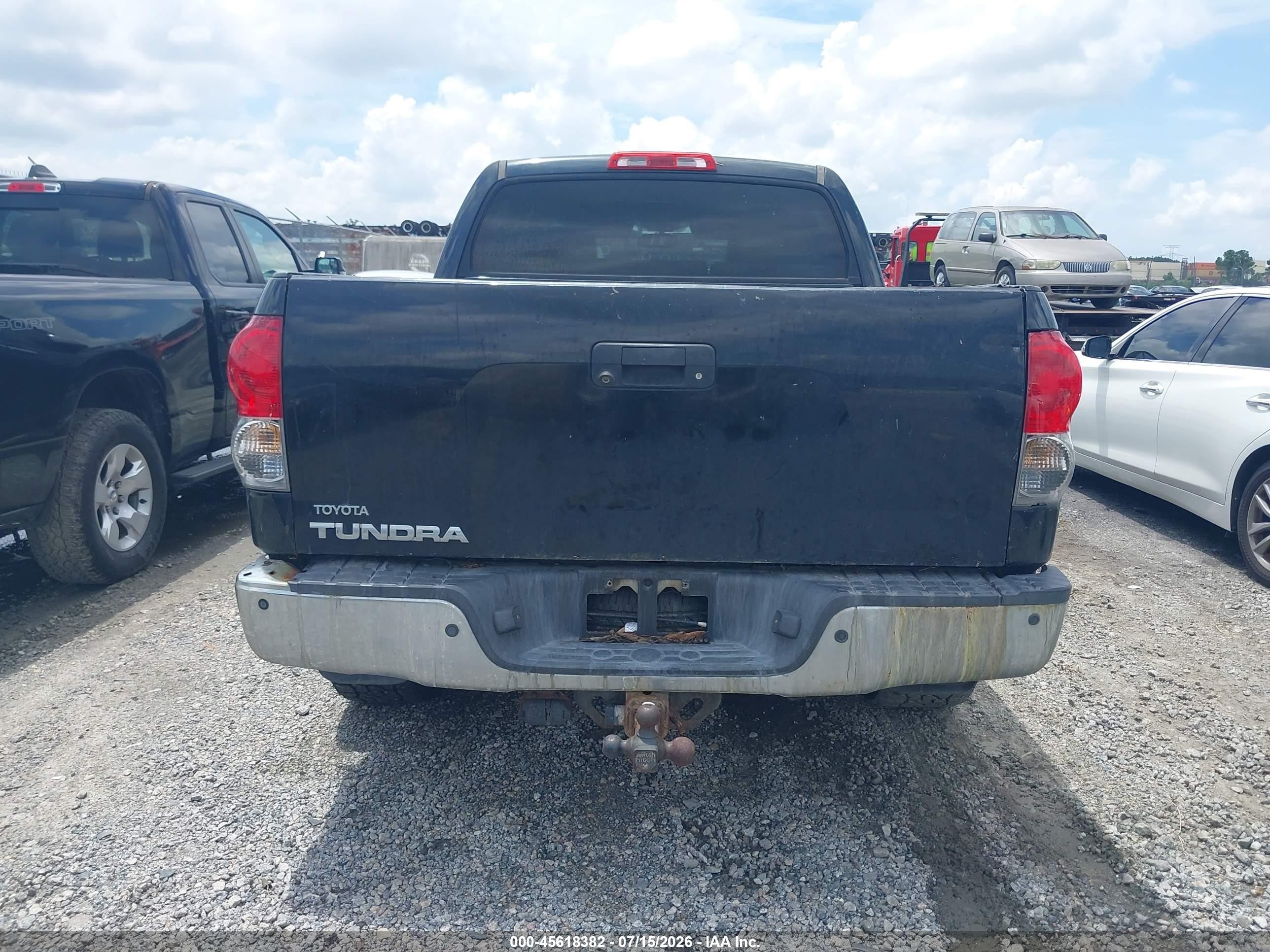 2008 Toyota Tundra Limited 5.7l V8 Black vin: 5TBEV58128S481078